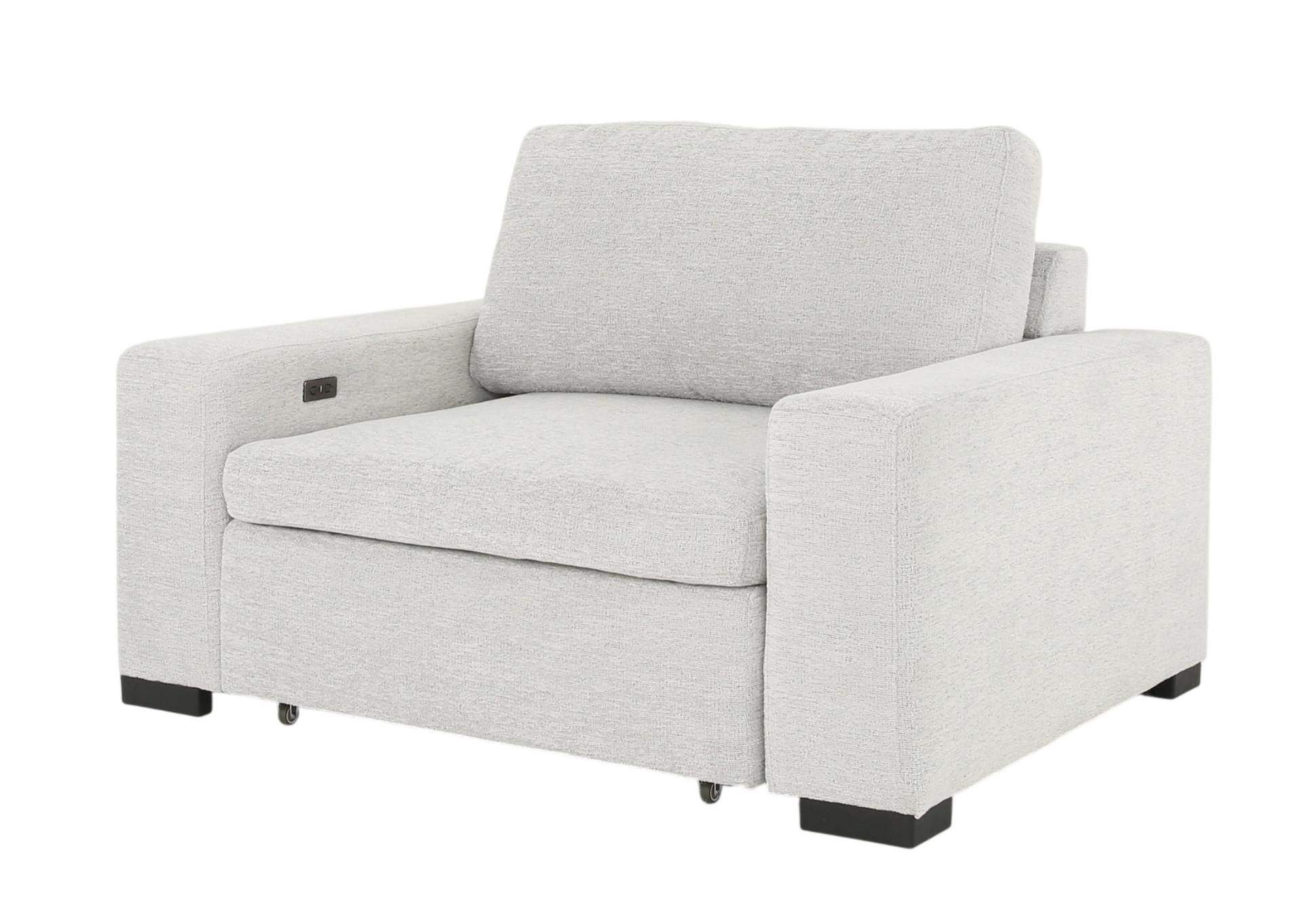 LACHLAN NICKEL POWER RECLINER WITH SLIDING CHAISE,CHEERS