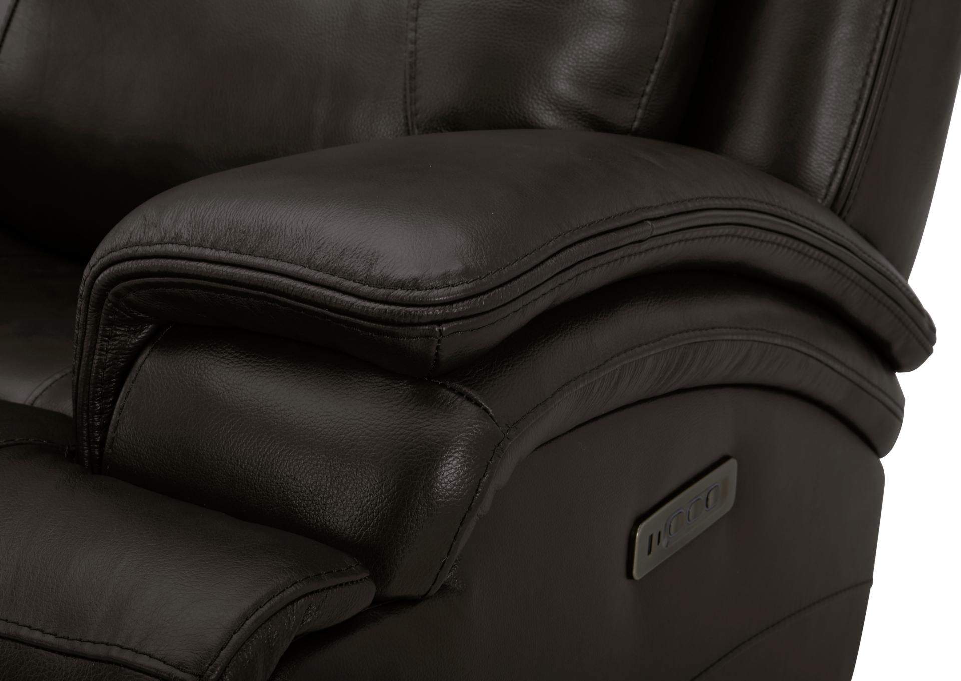 BROCKTON CHARCOAL 3P POWER CONSOLE LOVESEAT WITH POWER HEADREST AND LUMBAR,KUKA