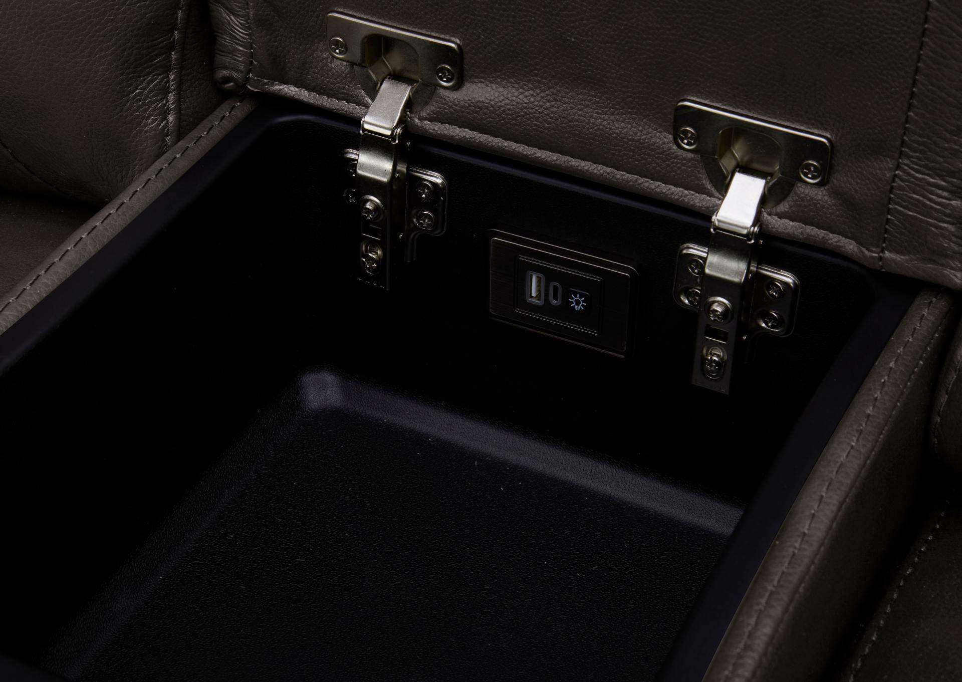 BROCKTON CHARCOAL 3P POWER CONSOLE LOVESEAT WITH POWER HEADREST AND LUMBAR,KUKA