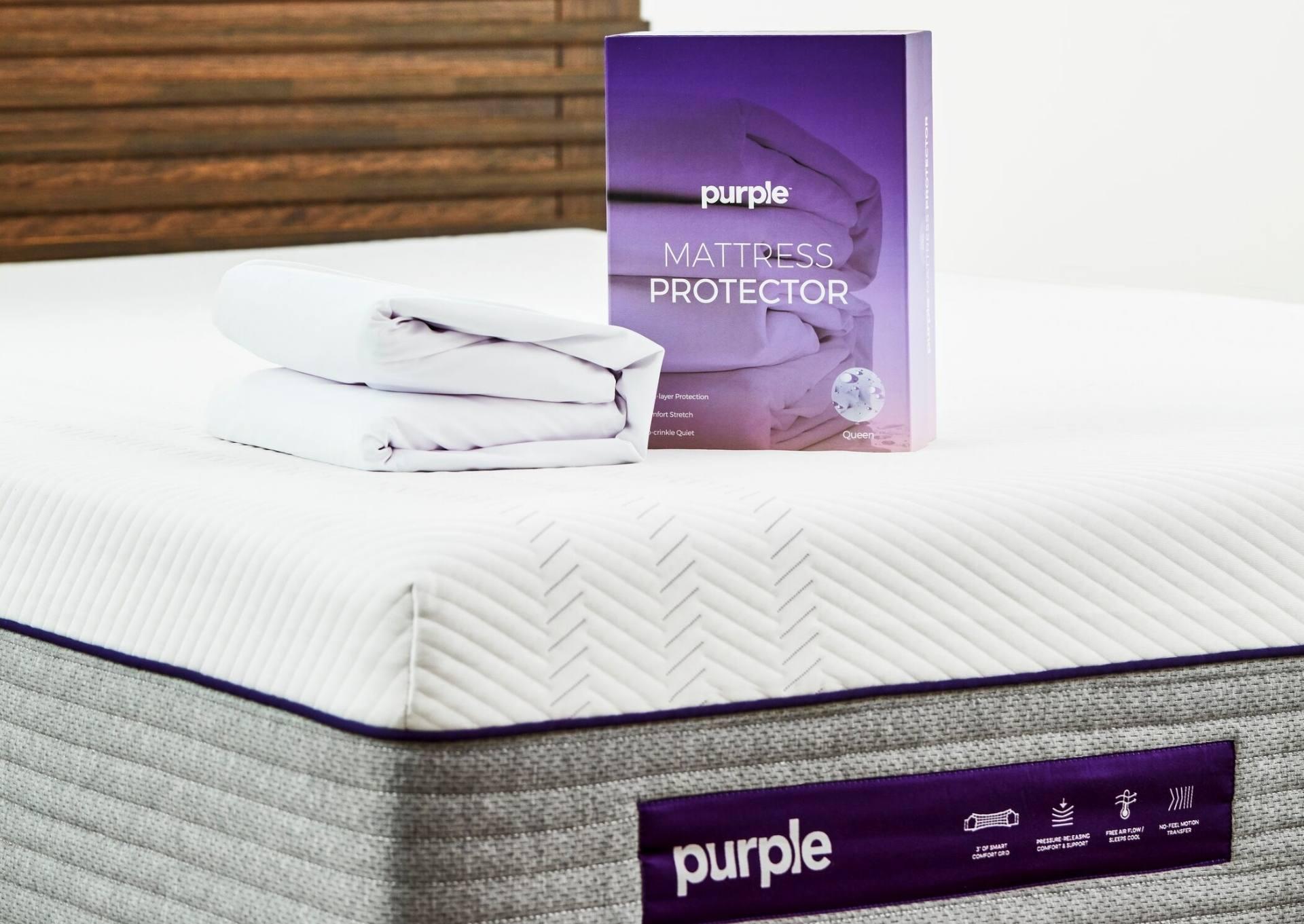 PURPLE FULL MATTRESS PROTECTOR,PURPLE