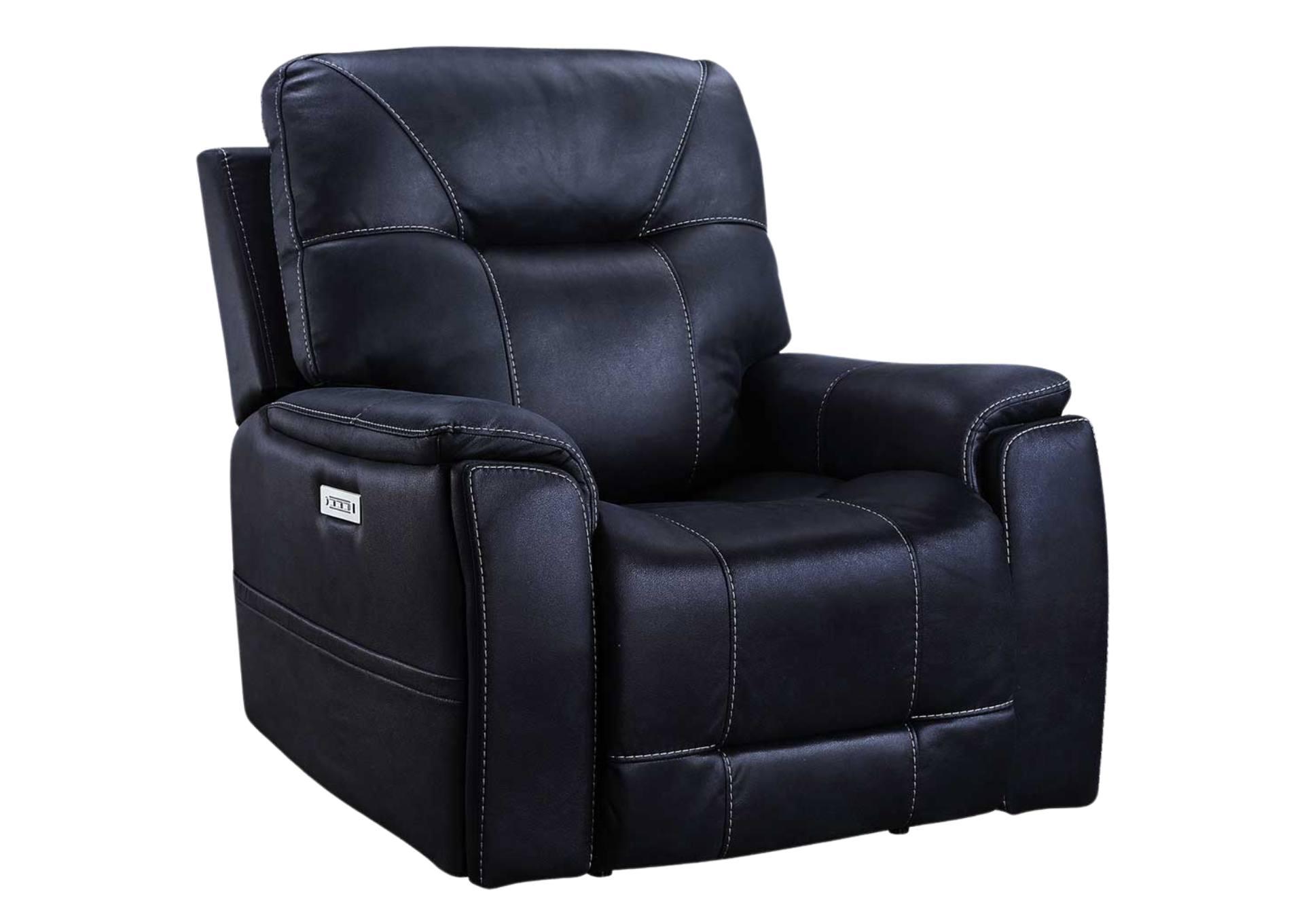 LEXINGTON OCEAN BLUE POWER MEDIA RECLINER,STEVE SILVER COMPANY