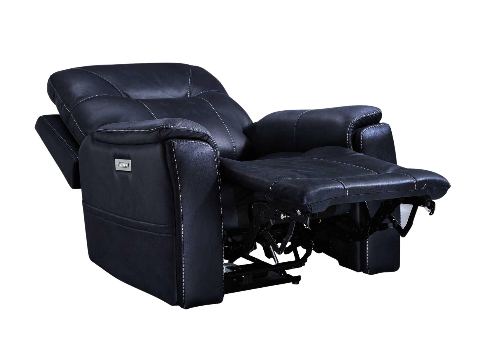 LEXINGTON OCEAN BLUE POWER MEDIA RECLINER,STEVE SILVER COMPANY