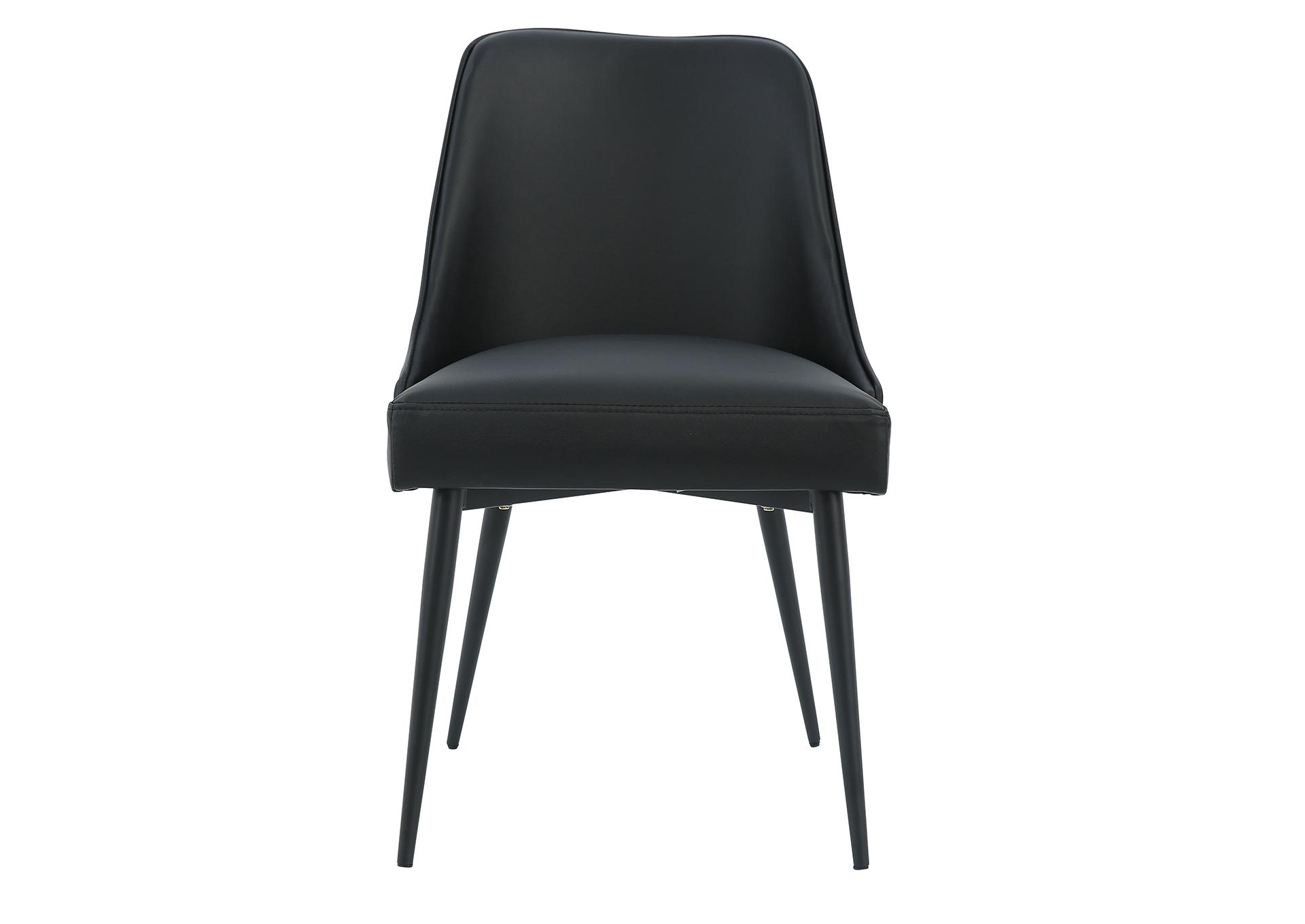 COLFAX BLACK DINING CHAIR,STEVE SILVER COMPANY