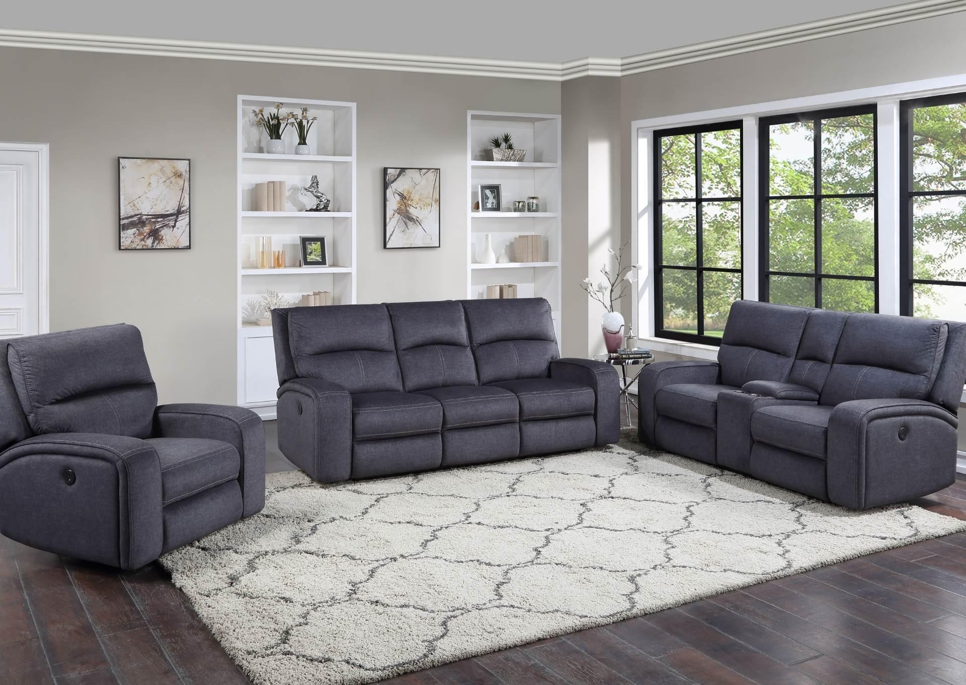 LOVELL POWER RECLINING SOFA P1,STEVE SILVER COMPANY