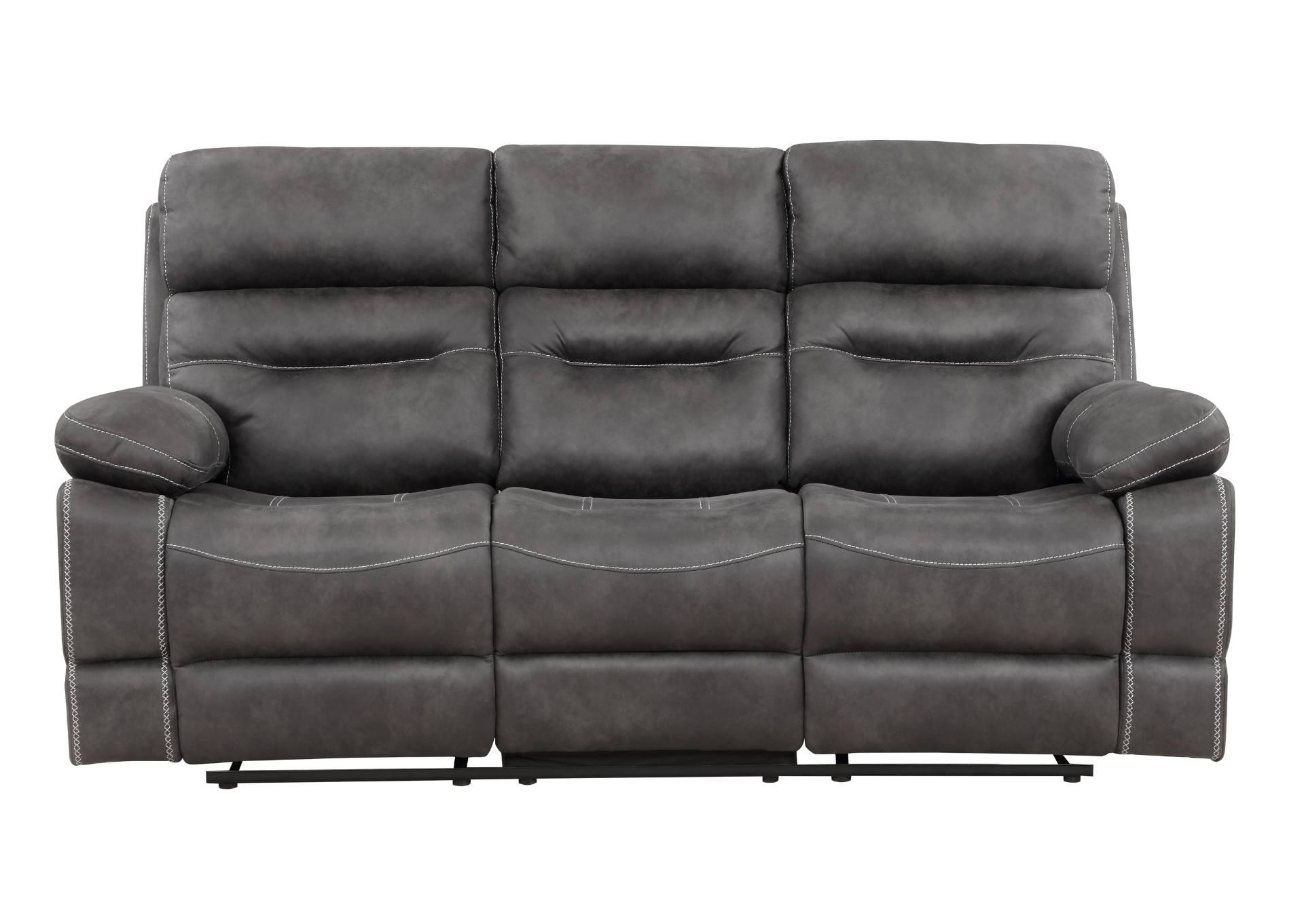 RUDGER GRAY RECLINING SOFA,STEVE SILVER COMPANY