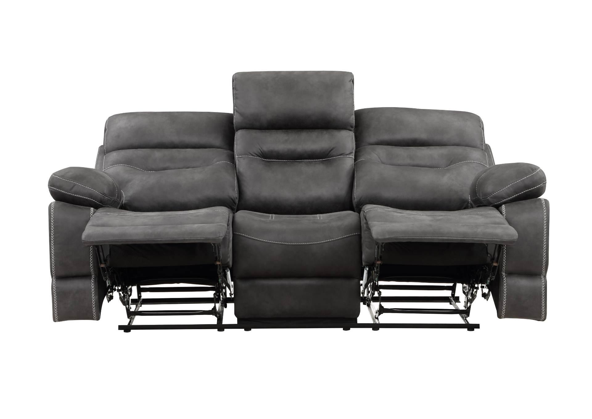 RUDGER GRAY RECLINING SOFA,STEVE SILVER COMPANY