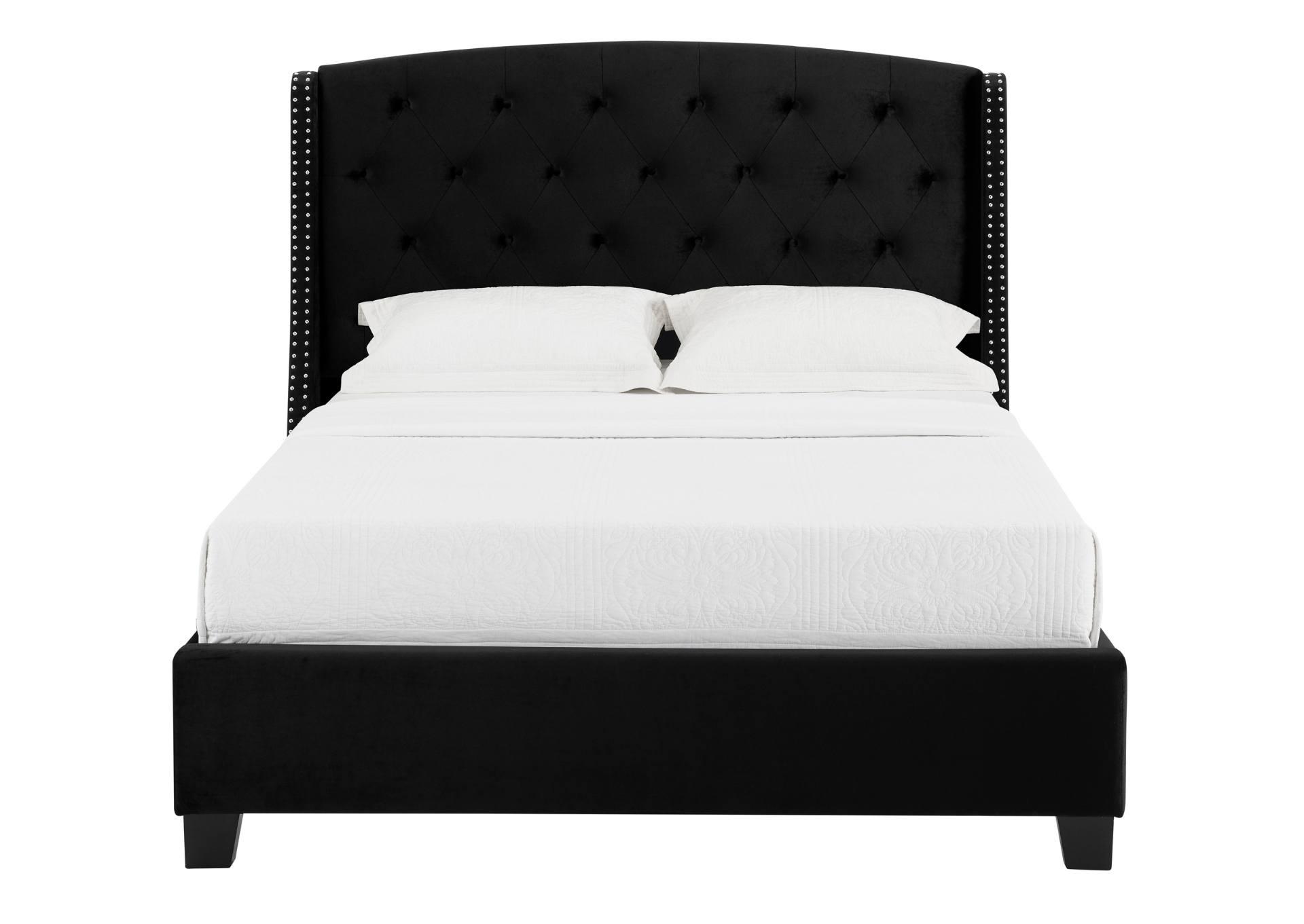 EVA BLACK QUEEN BED Ivan Smith Furniture