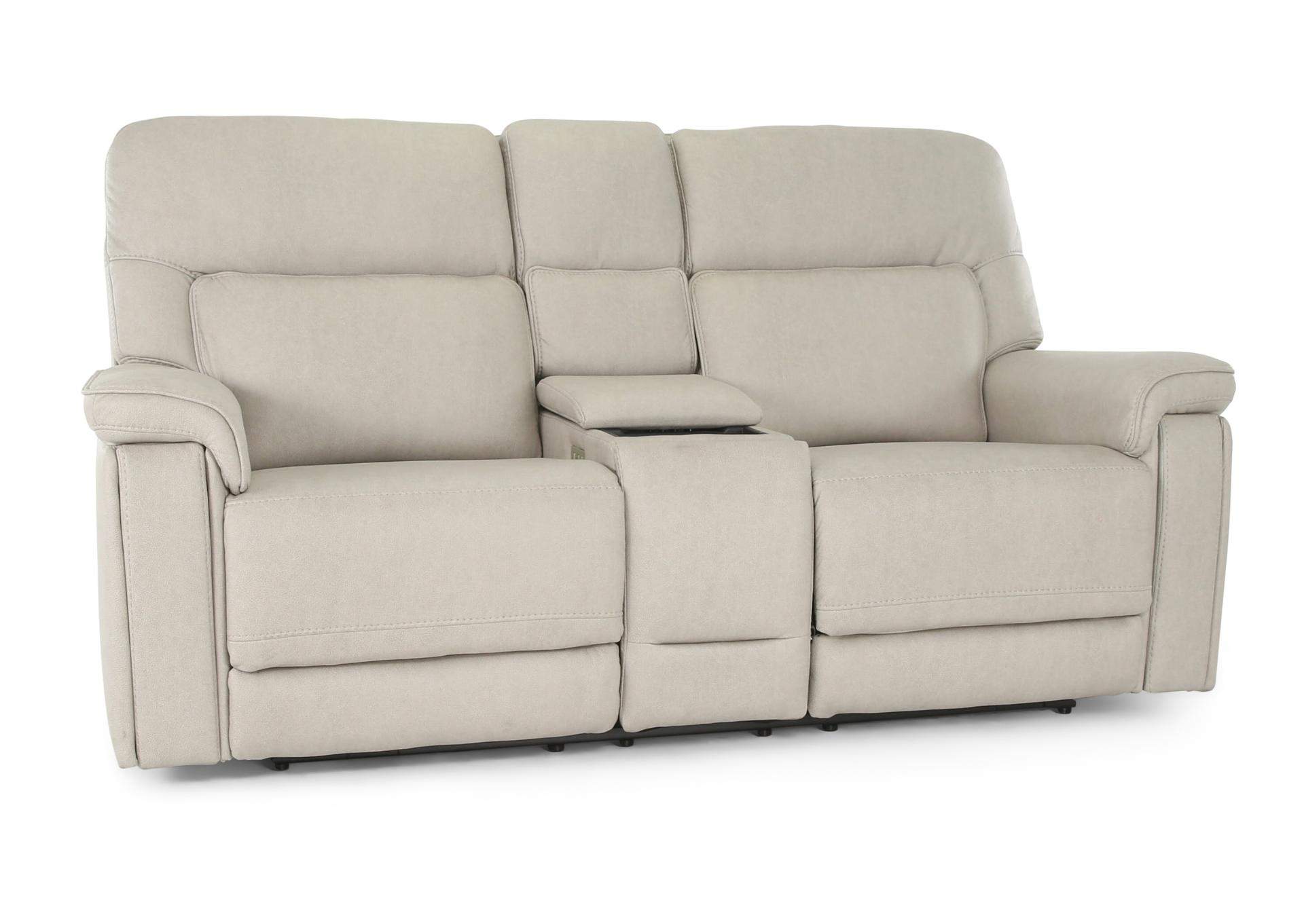 CANNES DOVE 3P POWER CONSOLE LOVESEAT,MOTM