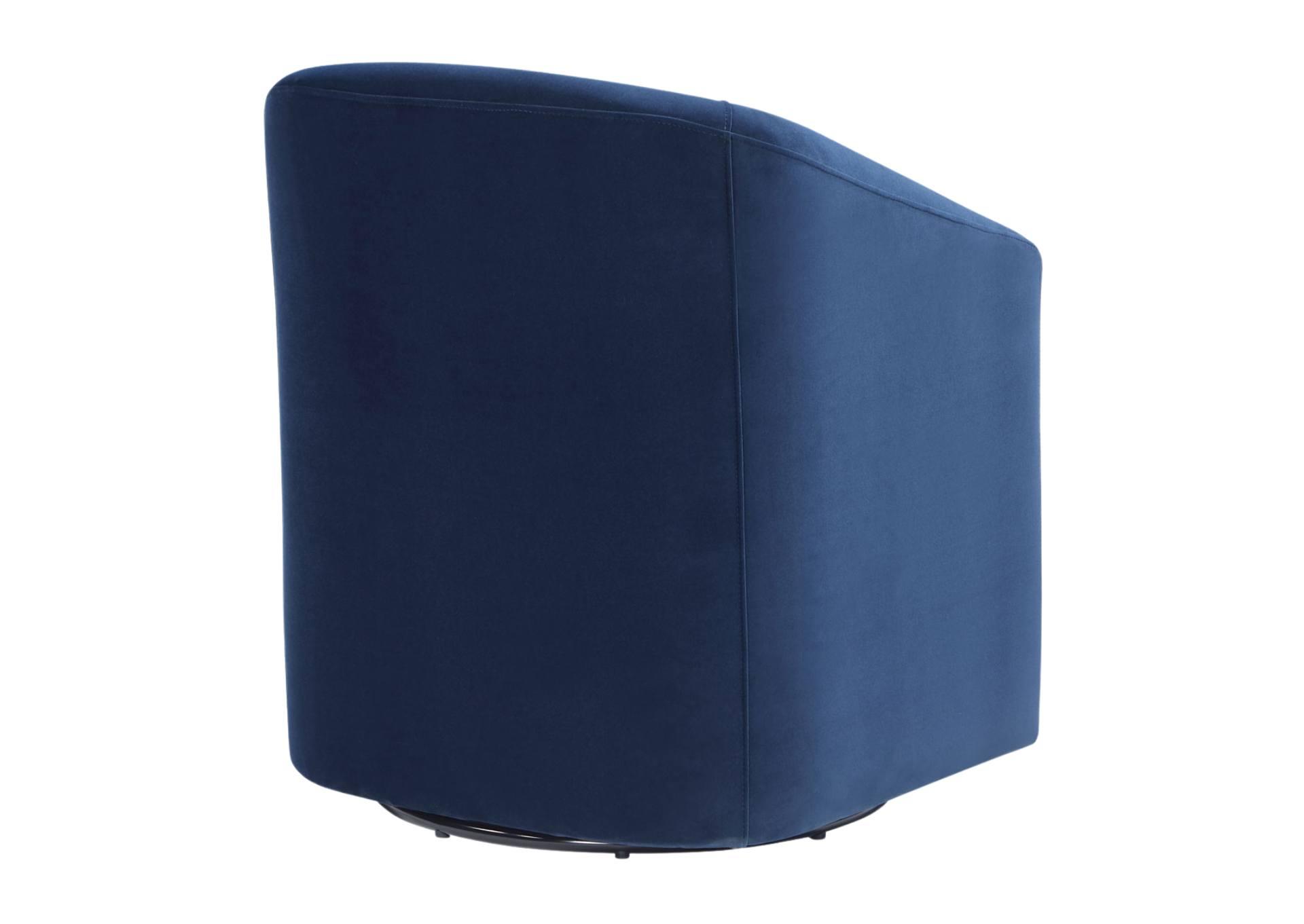 ARLO INDIGO SWIVEL ACCENT CHAIR,STEVE SILVER COMPANY