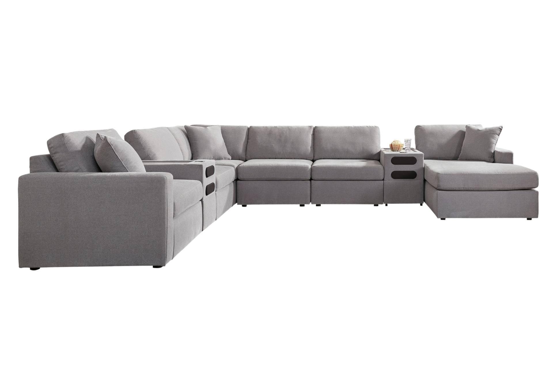 MODMAX GRANITE 8 PIECE SECTIONAL WITH AUDIO SYSTEM,ASHLEY FURNITURE INC.