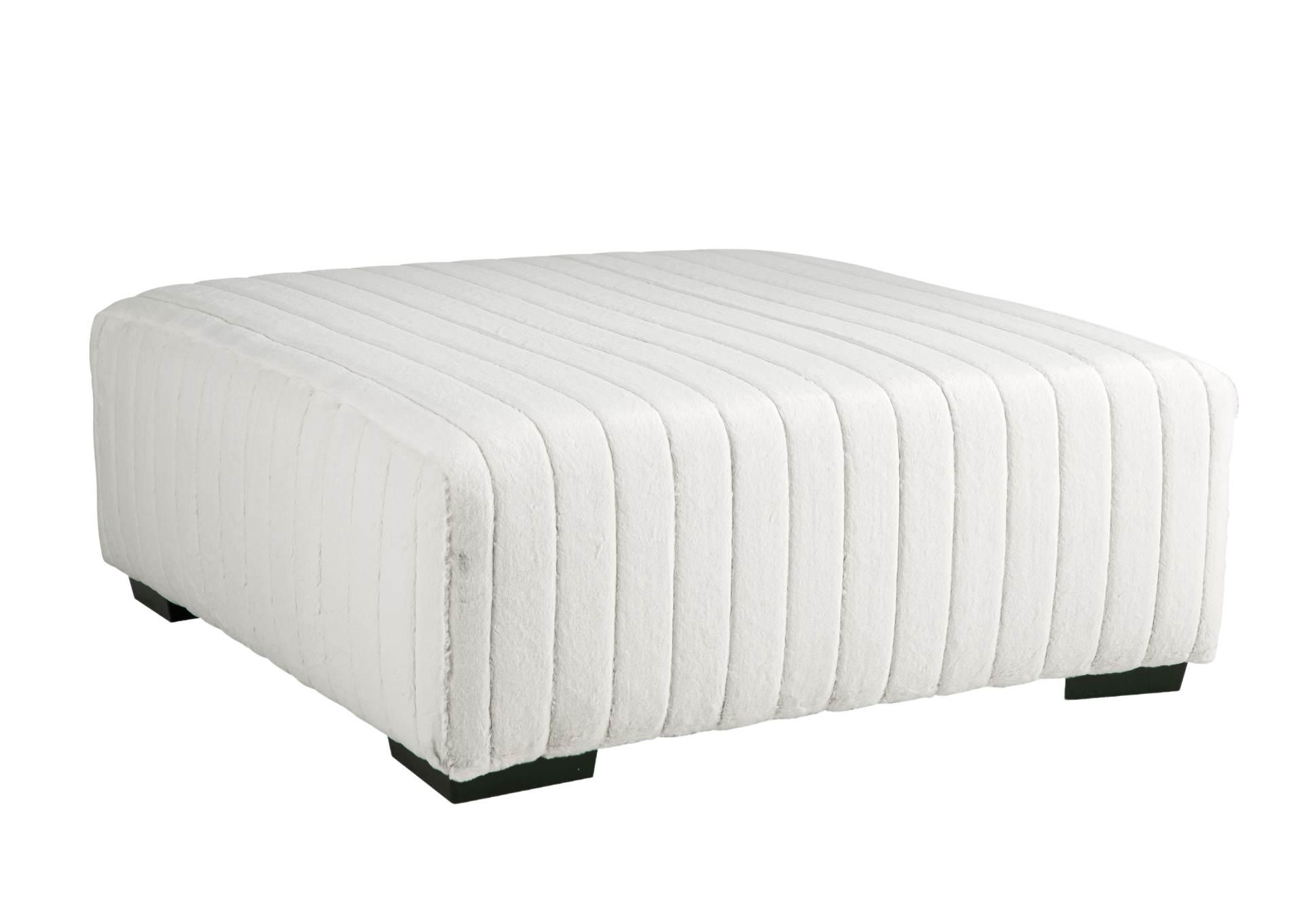 DOODLE IVORY OTTOMAN