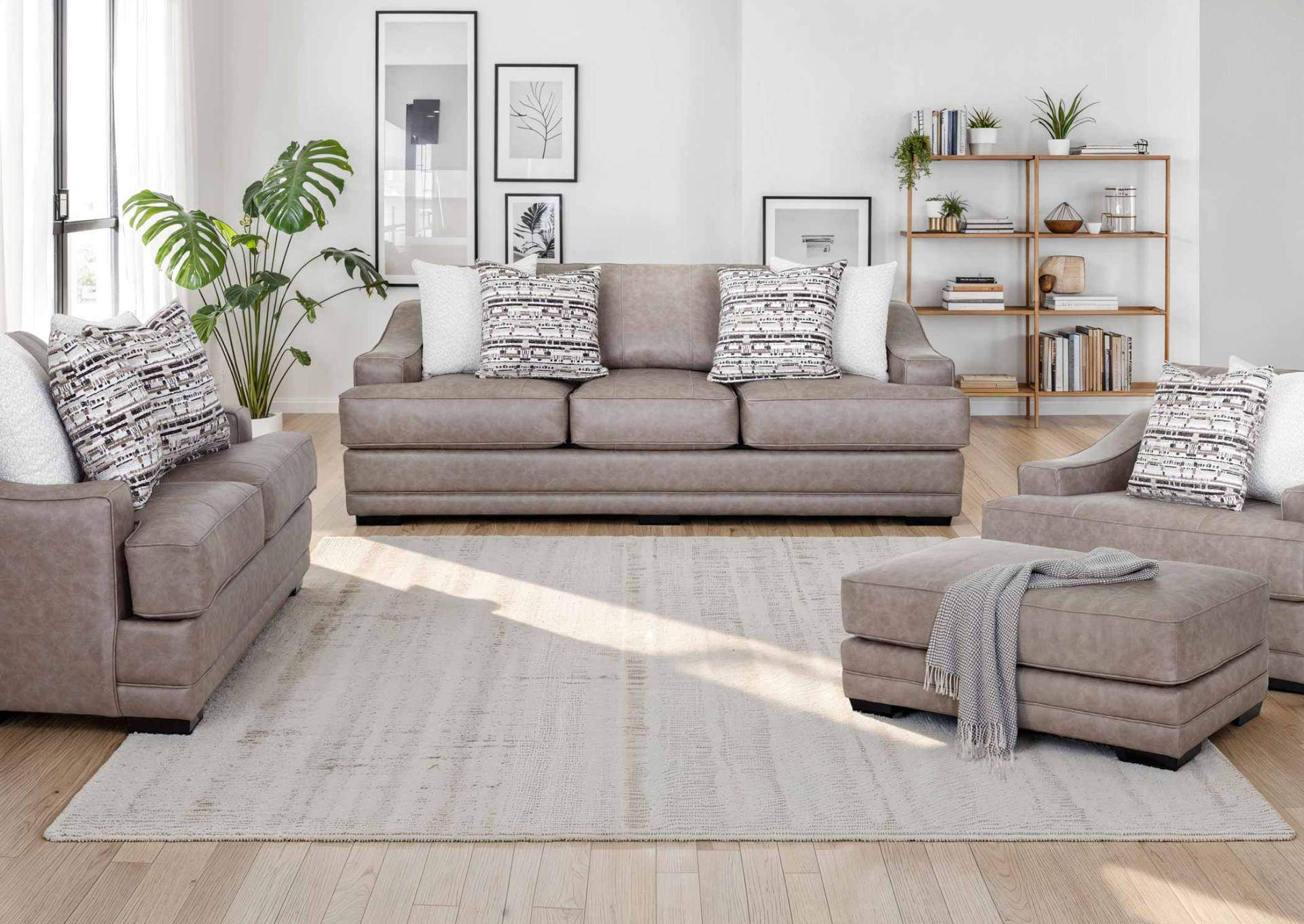 DUVALL GREIGE SOFA,FRANKLIN