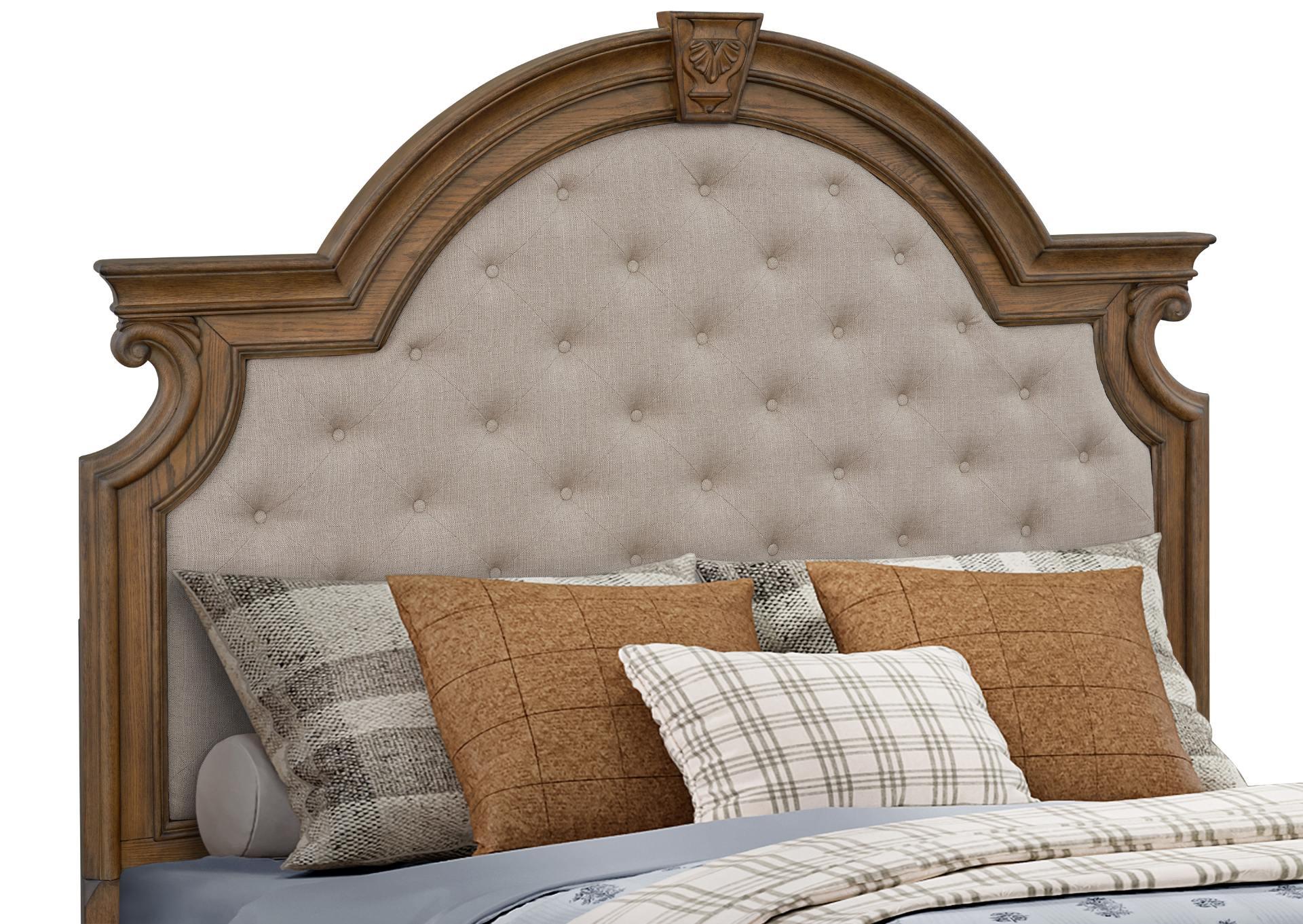 MALLORY LIGHT OAK KING BED,AVALON FURNITURE