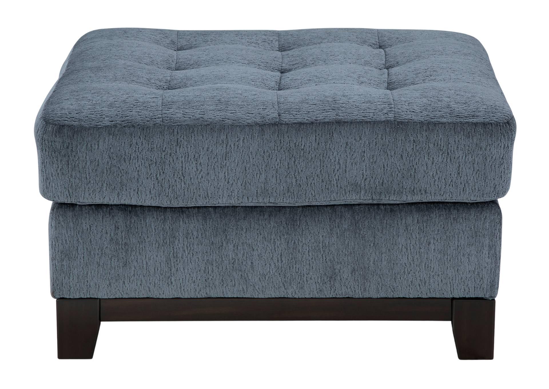 MAXON PLACE NAVY OVERSIZED OTTOMAN