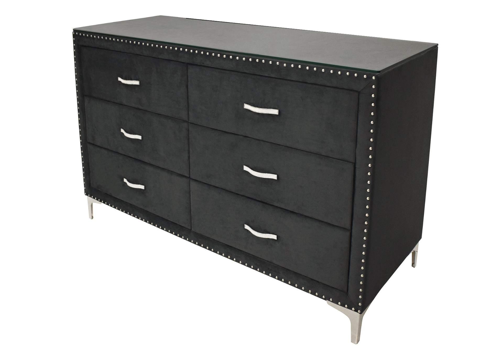 LUCINDA BLACK DRESSER,CROWN MARK INT.