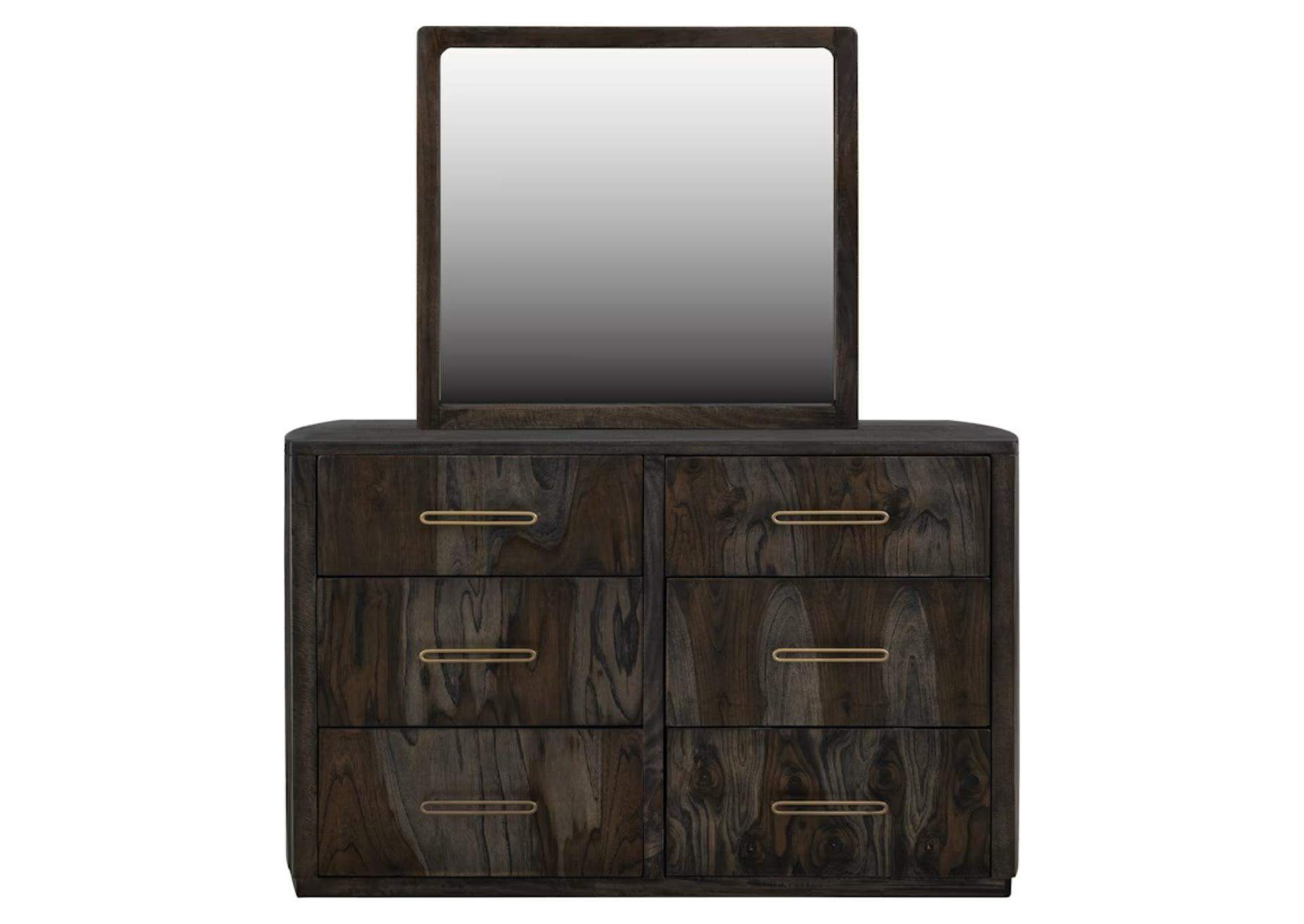 BALAM BLACK DRESSER AND MIRROR,INTERNATIONAL FURNITURE DIRECT, LLC