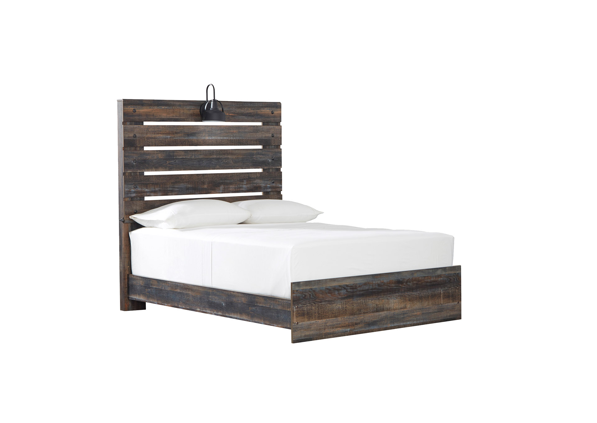 DRYSTAN FULL PANEL BED WITH LIGHT