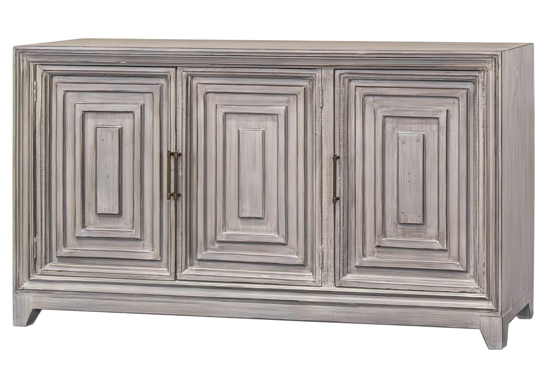 GRACE COSTELL GRAY 3 DOOR CONSOLE,ARDENT HOME