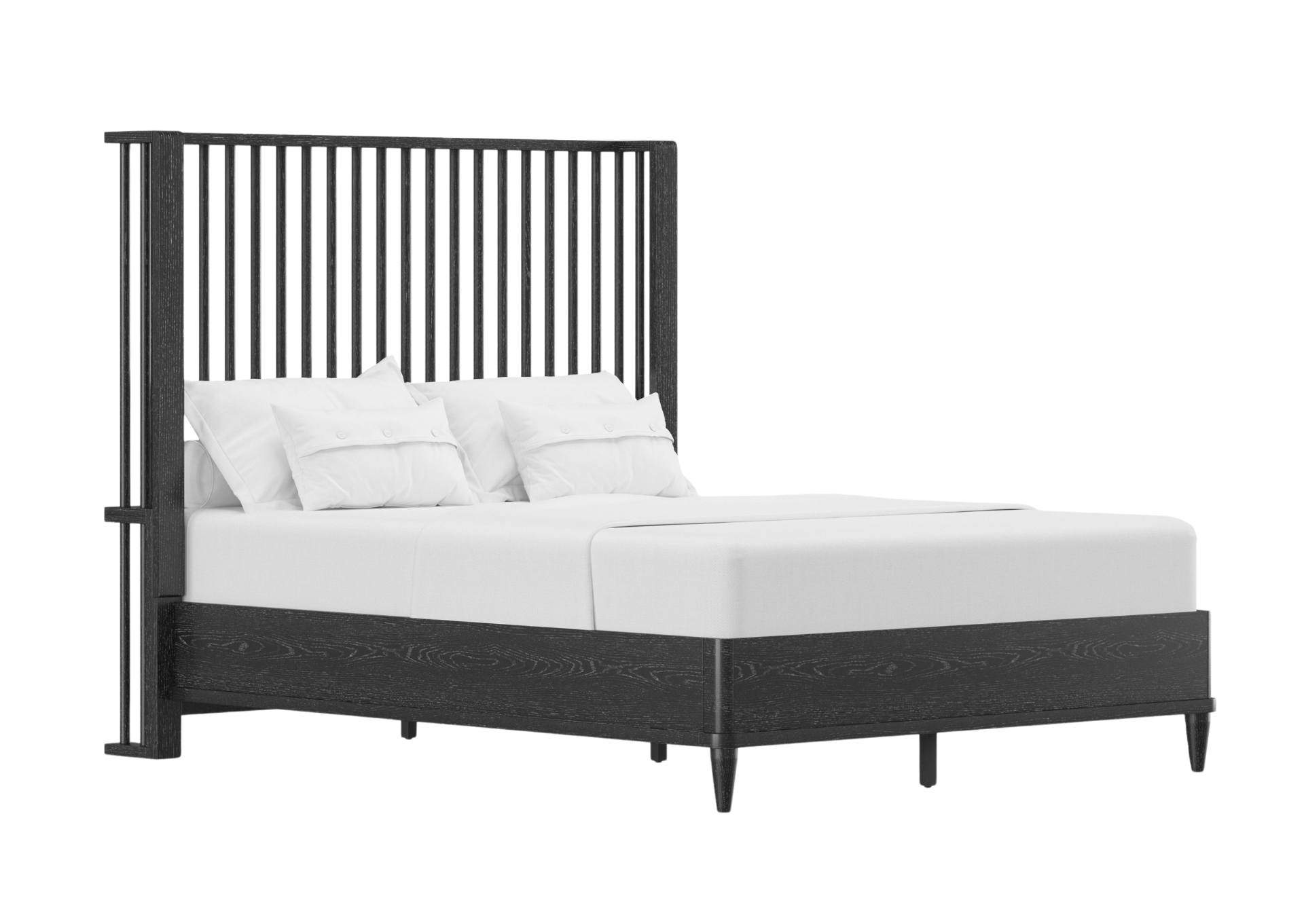 PRESCOTT BLACK QUEEN BED,MNDY