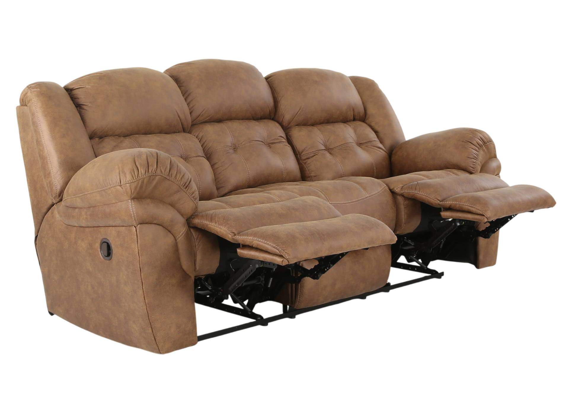 HAYGEN ALMOND RECLINING SOFA,HOMESTRETCH