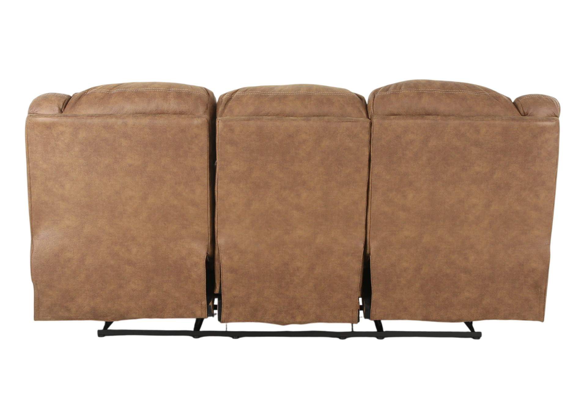 HAYGEN ALMOND RECLINING SOFA,HOMESTRETCH