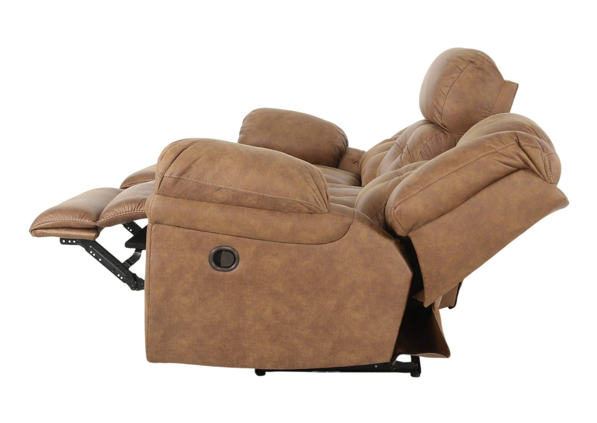 HAYGEN ALMOND RECLINING SOFA,HOMESTRETCH
