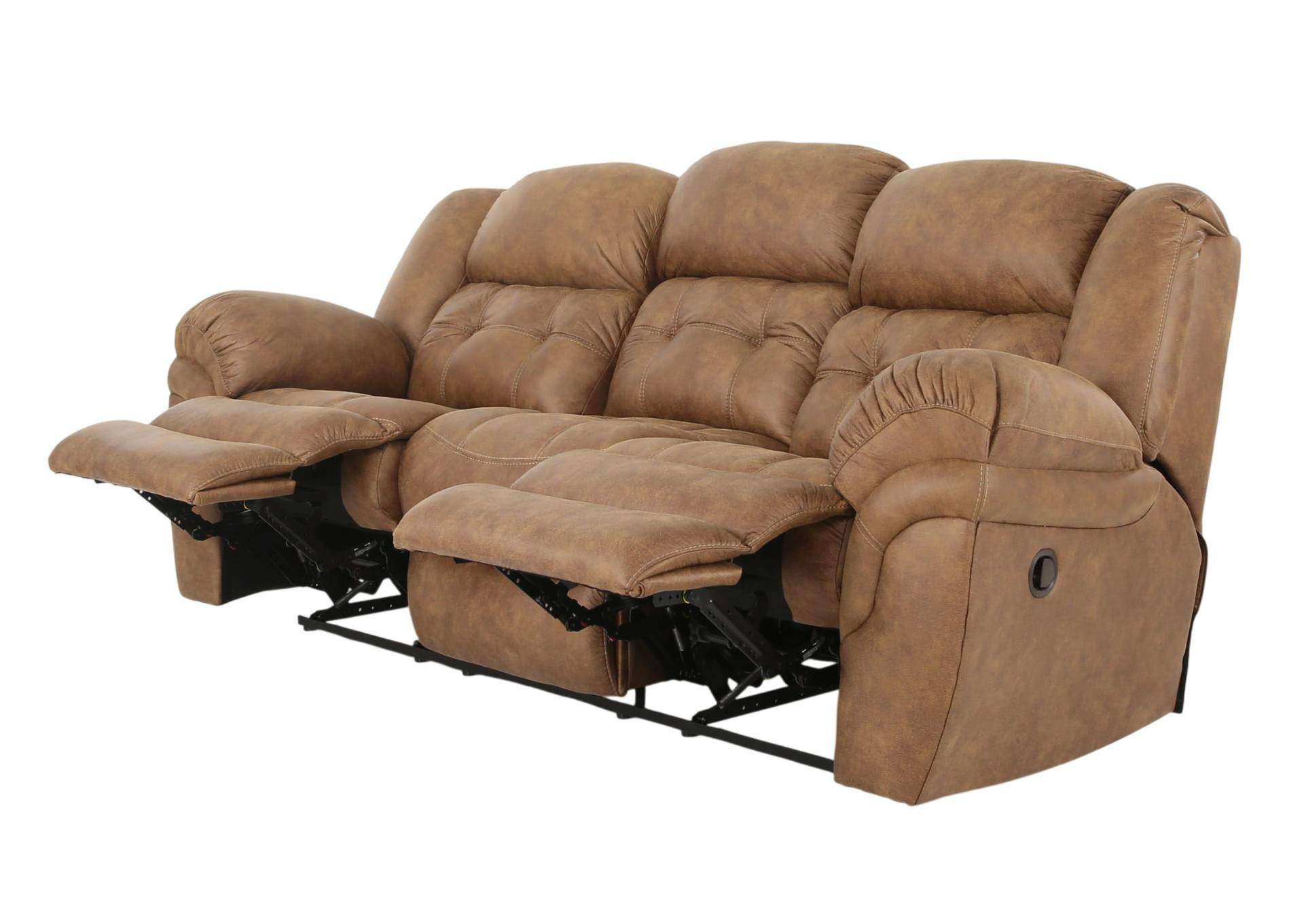 HAYGEN ALMOND RECLINING SOFA,HOMESTRETCH