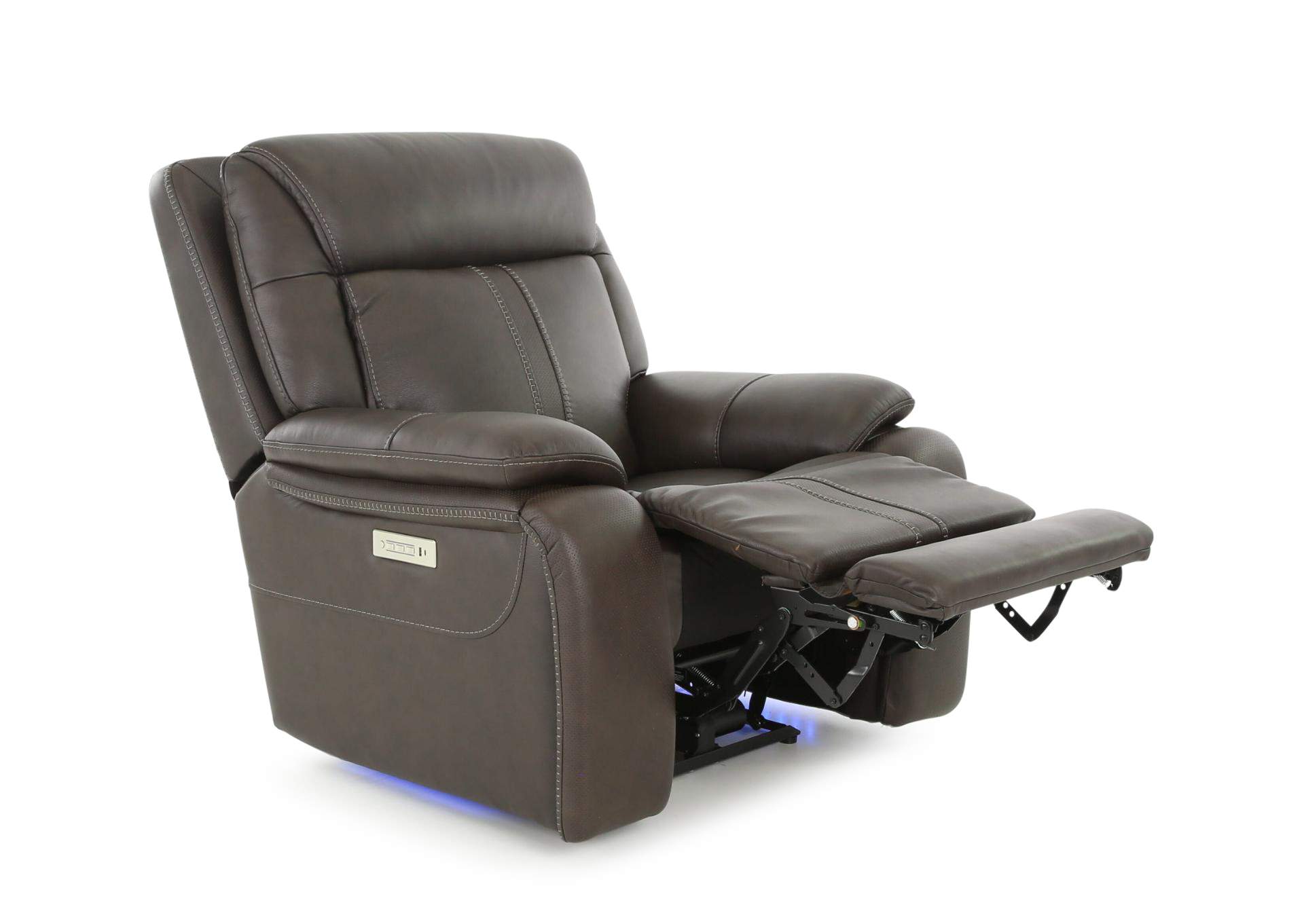 XARA EARTH LEATHER POWER RECLINER,MOTM