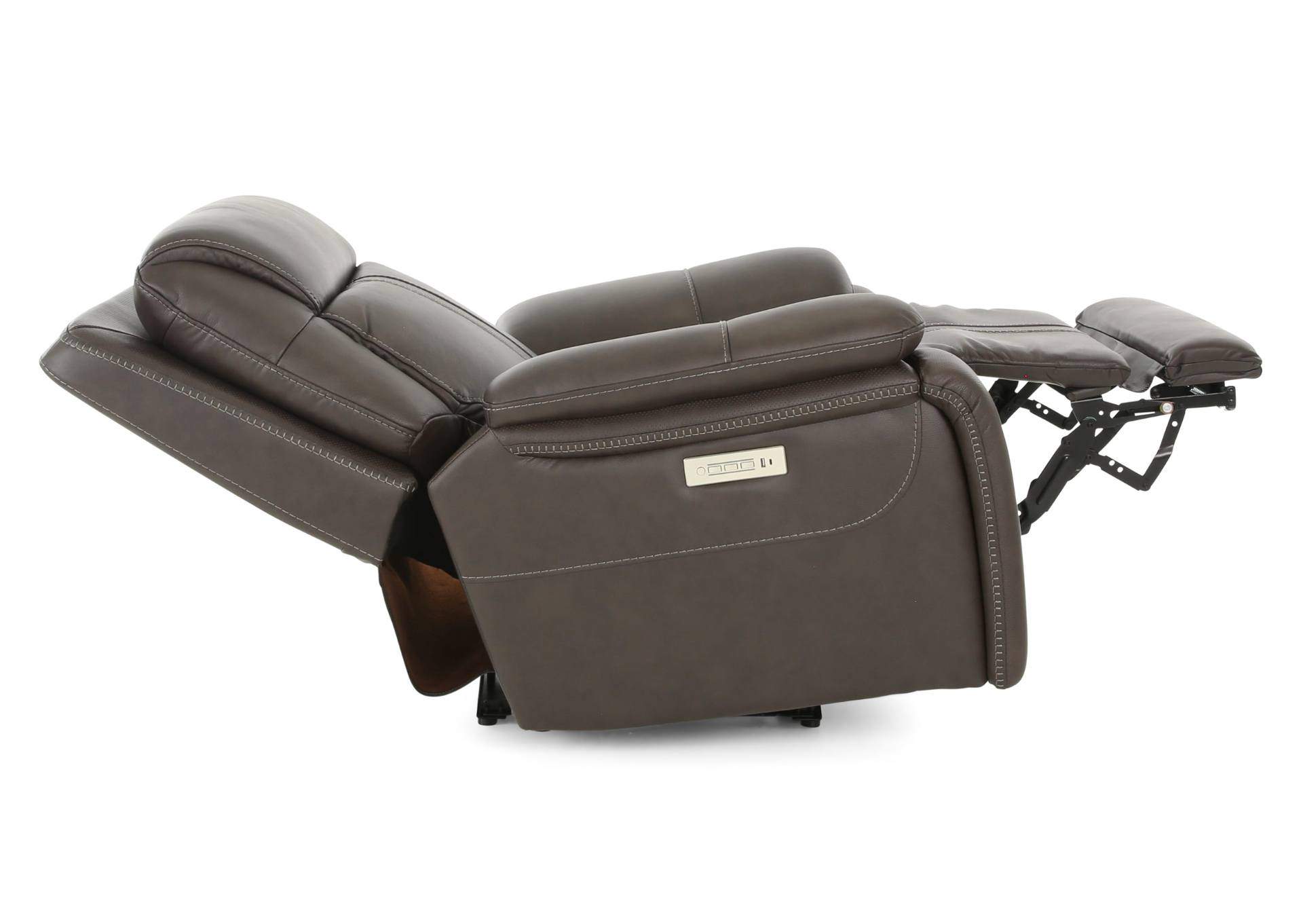 XARA EARTH LEATHER POWER RECLINER,MOTM