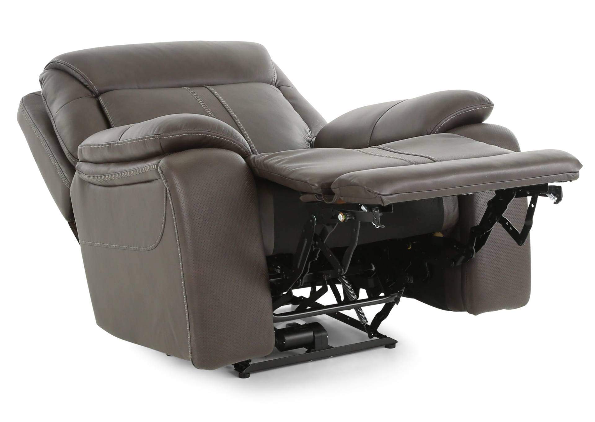 XARA EARTH LEATHER POWER RECLINER,MOTM