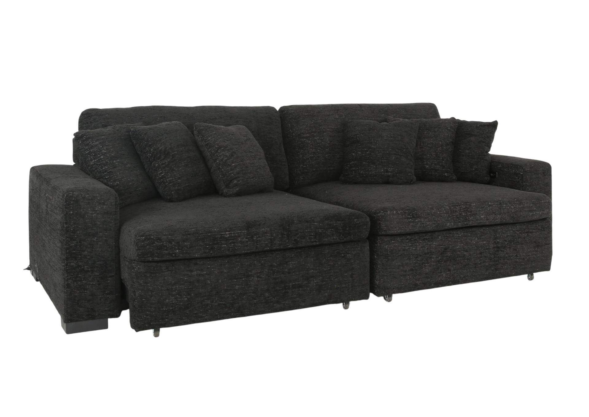 LACHLAN EBONY POWER SOFA WITH SLIDING SEATS,CHEERS