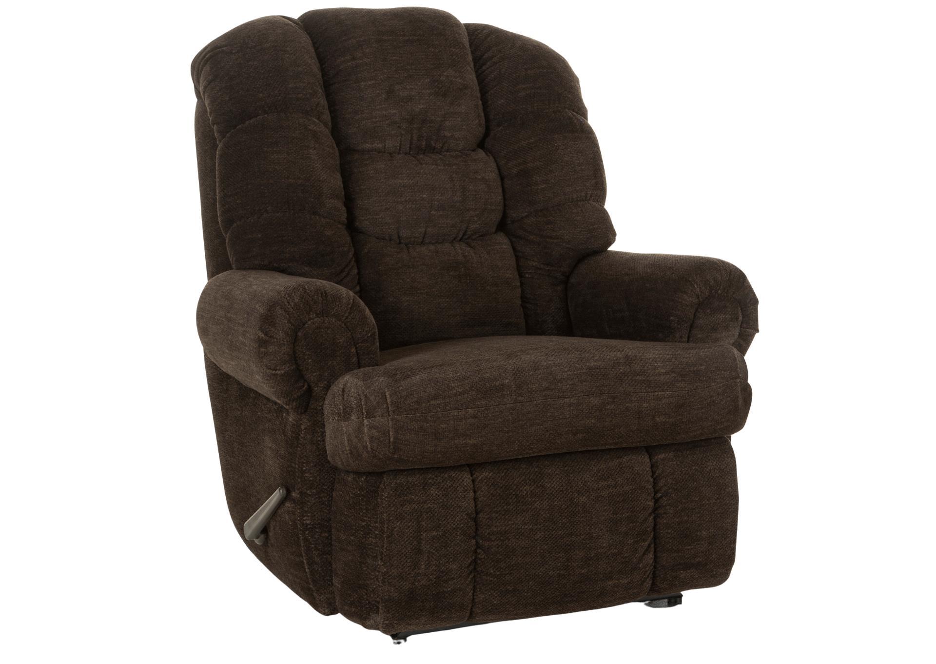 MCCOY CHOCOLATE BIG MAN WALL SAVER RECLINER