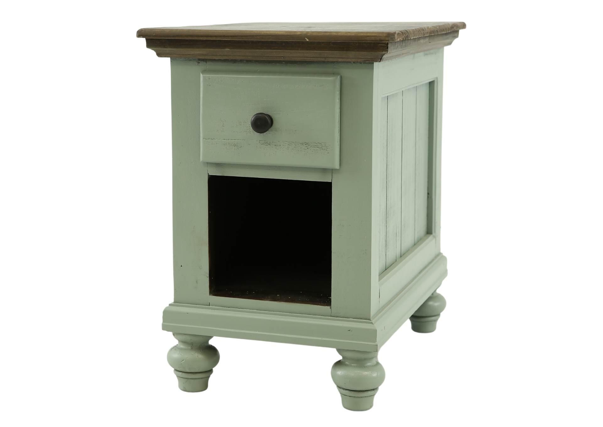 NIKKI BLUE/LIMEWASH ACCENT TABLE,ARDENT HOME