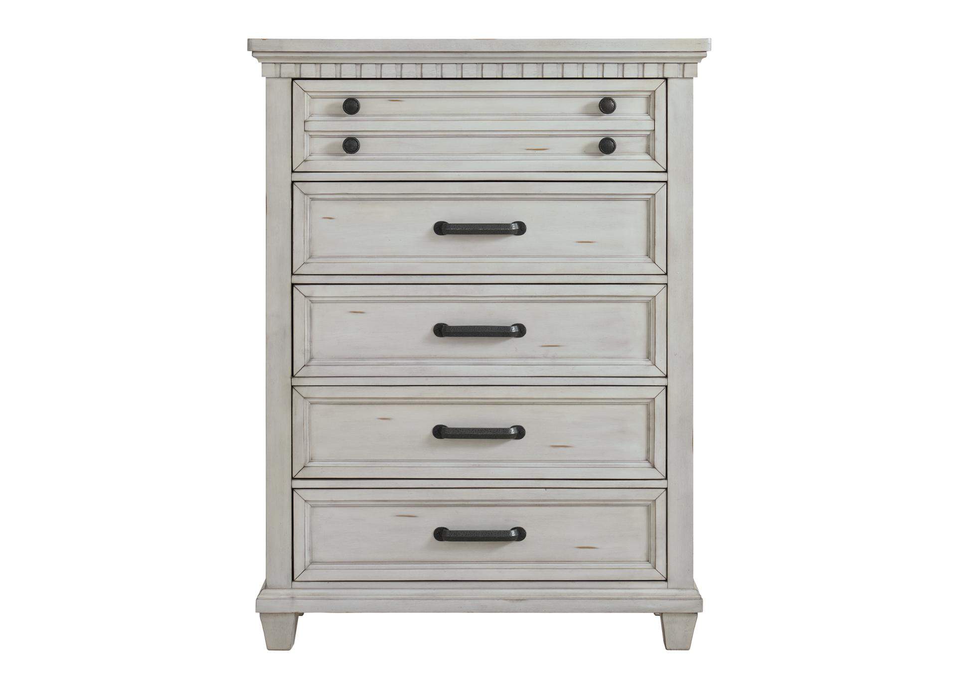 MCCOY ANTIQUE WHITE CHEST,ELEMENTS INTERNATIONAL GROUP, LLC