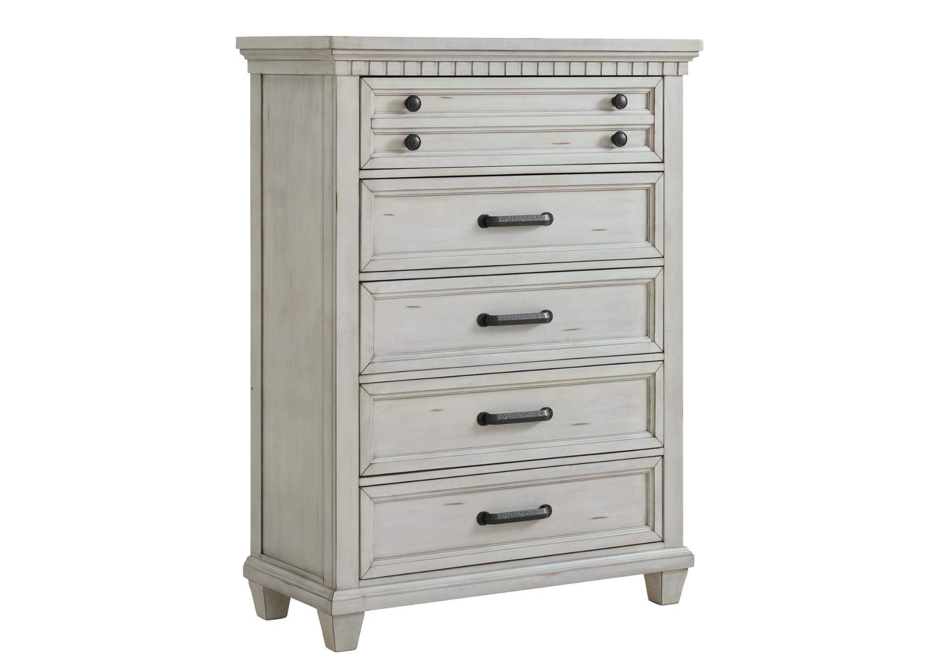 MCCOY ANTIQUE WHITE CHEST,ELEMENTS INTERNATIONAL GROUP, LLC