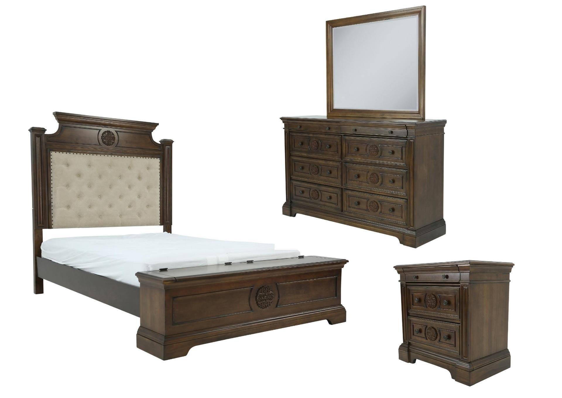 AMBER UPHOLSTERED QUEEN STORAGE BEDROOM,LIFESTYLE FURNITURE