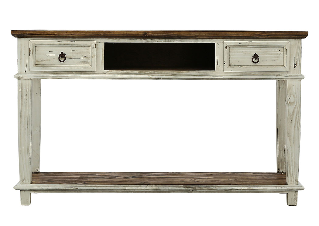 LAWMAN WHITE CONSOLE TABLE,ARDENT HOME