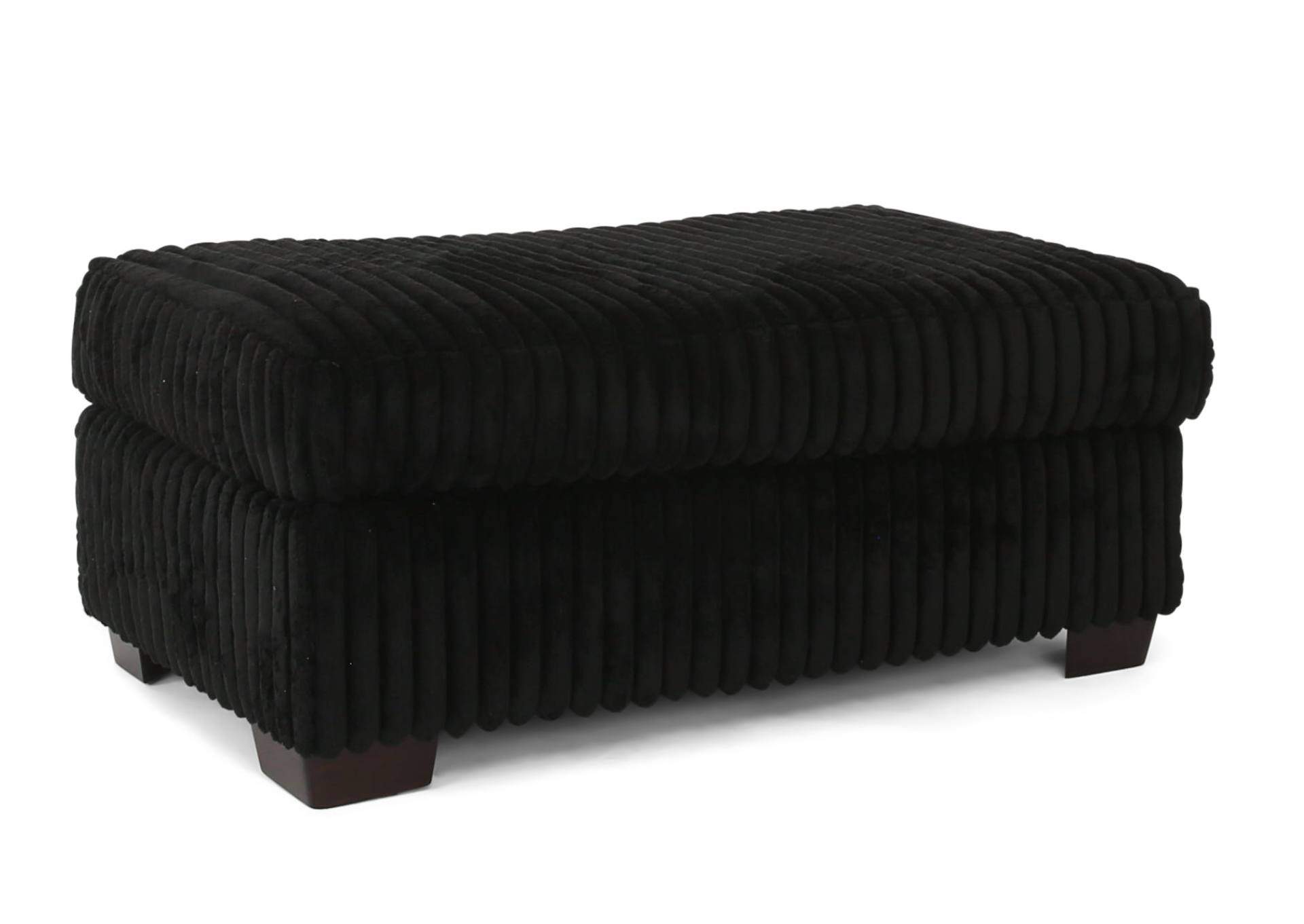 RANGER BLACK OVERSIZED OTTOMAN,FURZ