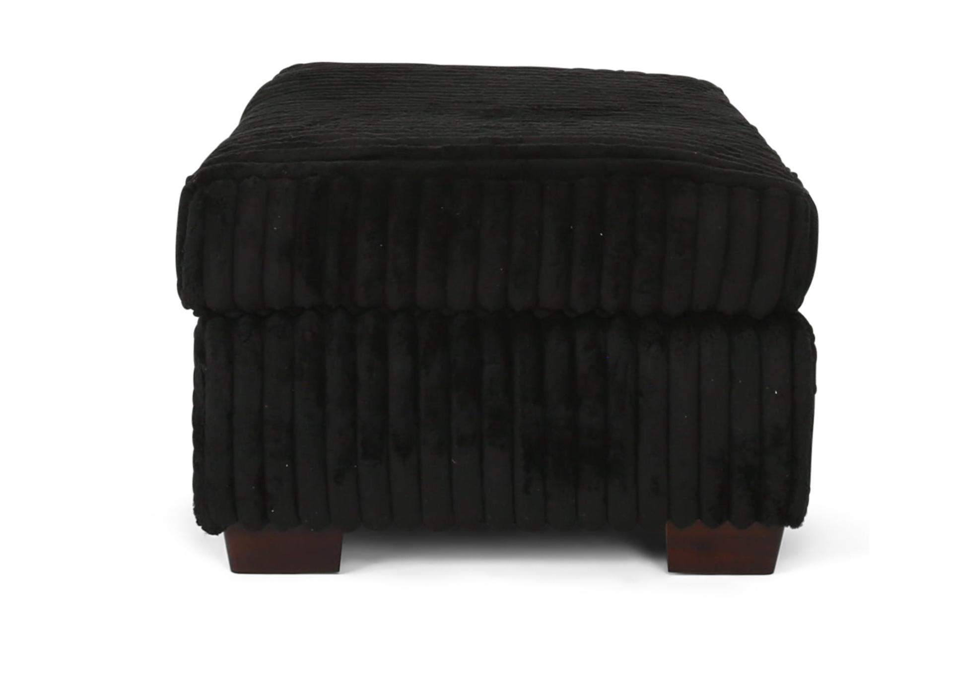 RANGER BLACK OVERSIZED OTTOMAN,FURZ