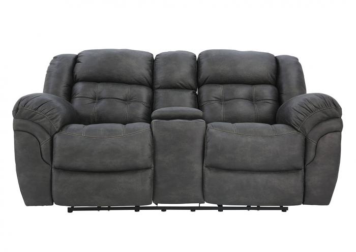 HAYGEN CHARCOAL 1P POWER LOVESEAT WITH CONSOLE