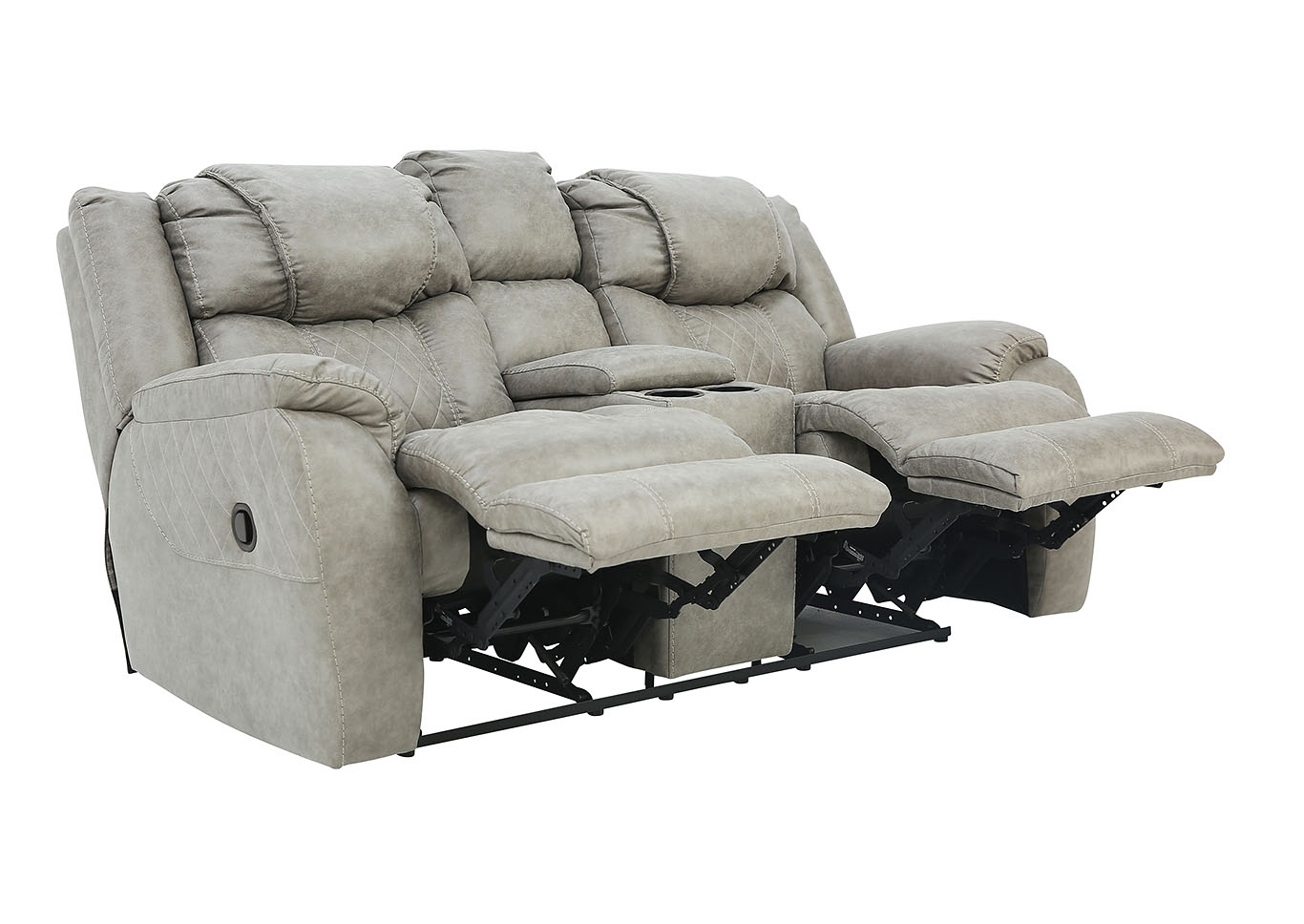 CASON MUSHROOM RECLINING LOVESEAT WITH CONSOLE,HOMESTRETCH