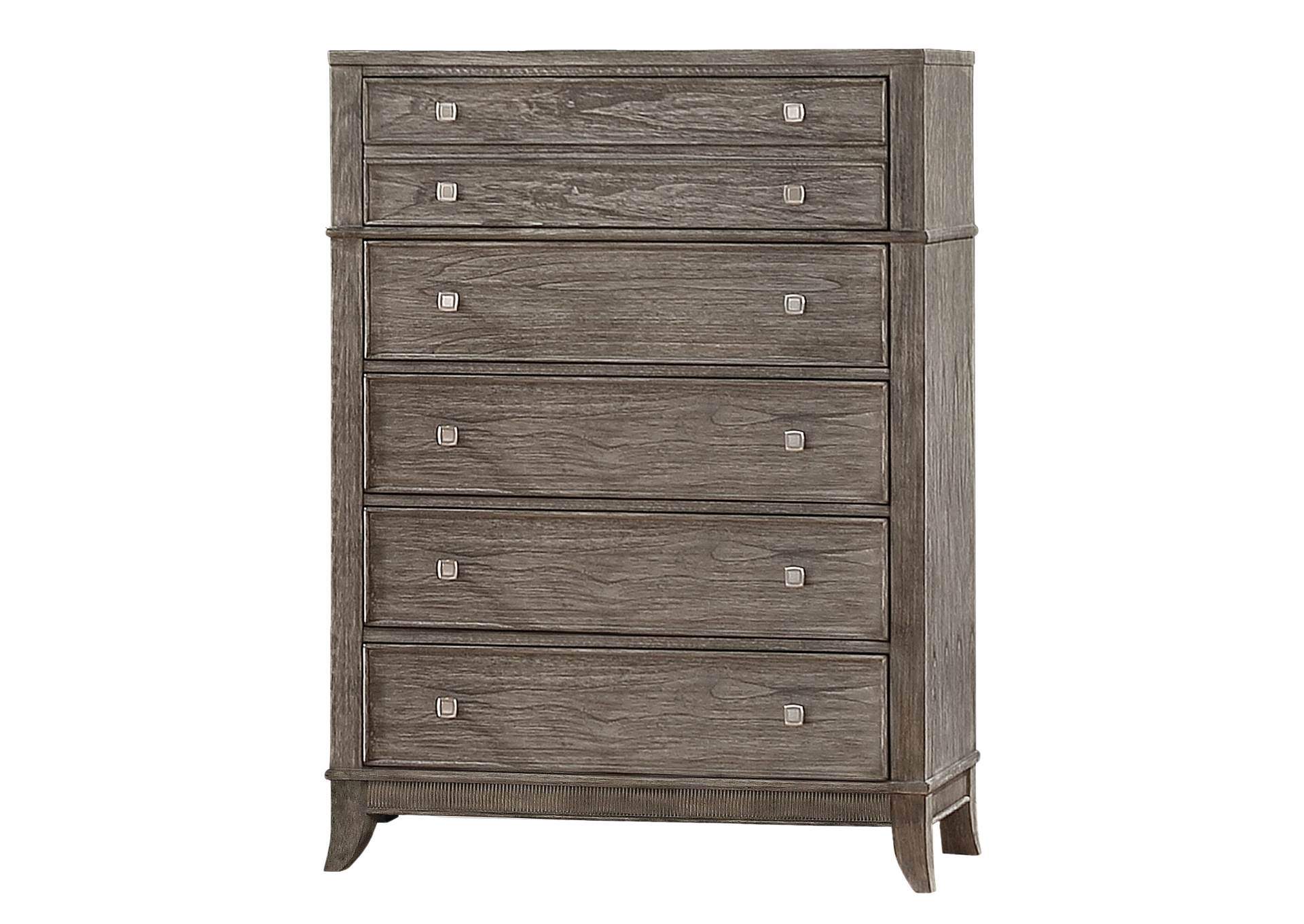 MINDI BRUSHED GRAY CHEST