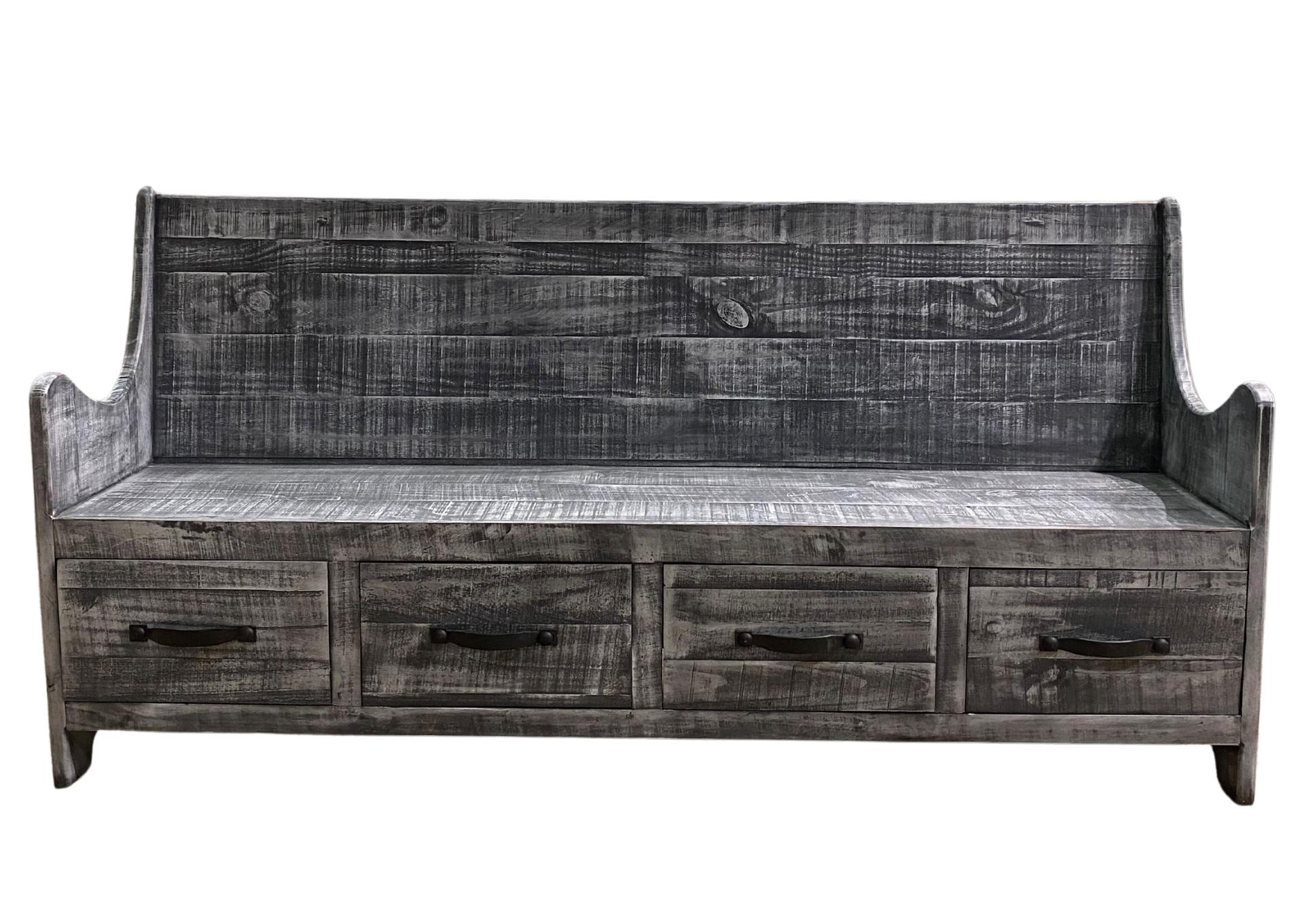 BENCH SANDED GRAY,ARDENT HOME