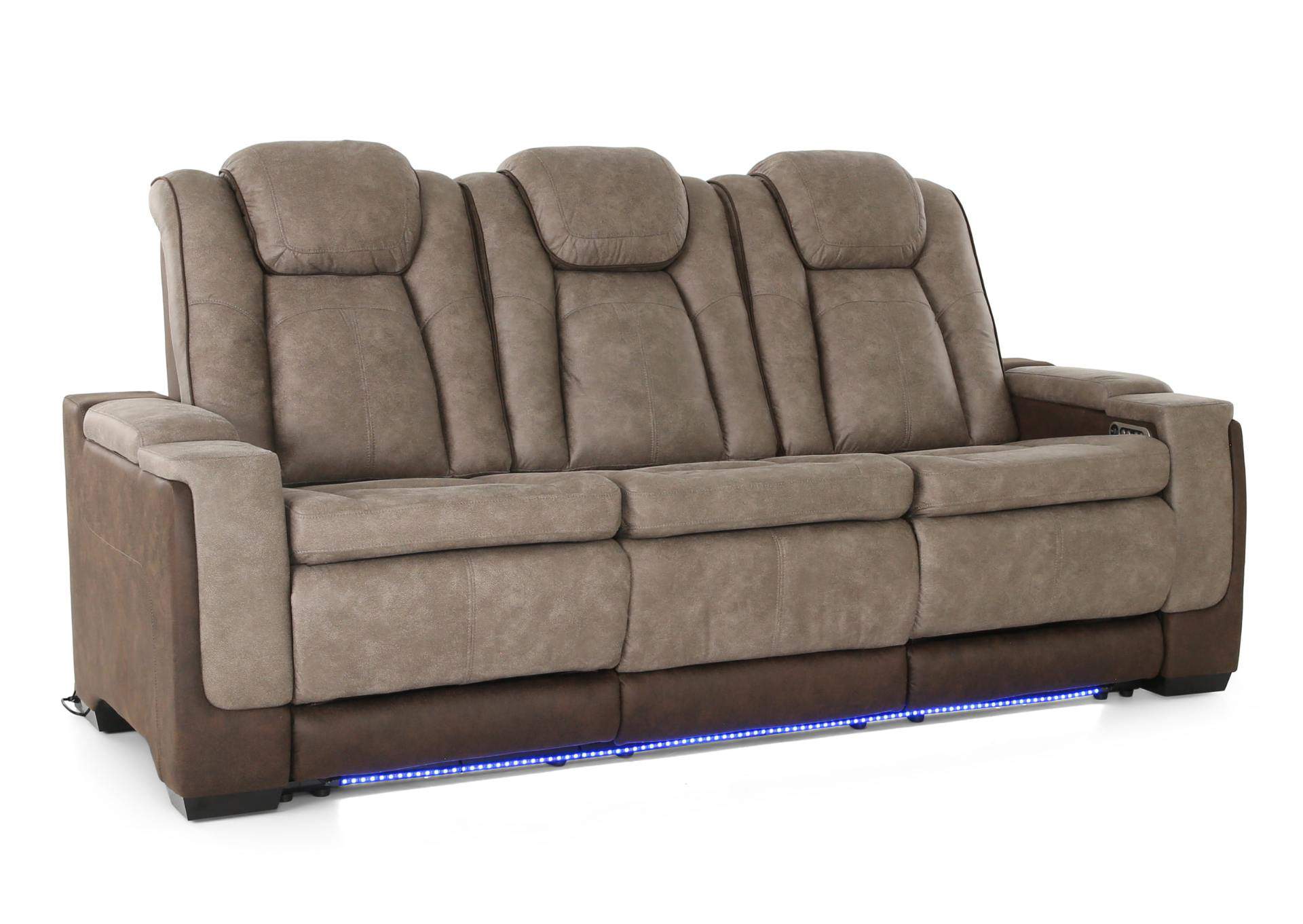 LANTANA ROCKY GREY/BROWN 2P POWER SOFA,ELEMENTS INTERNATIONAL GROUP, LLC