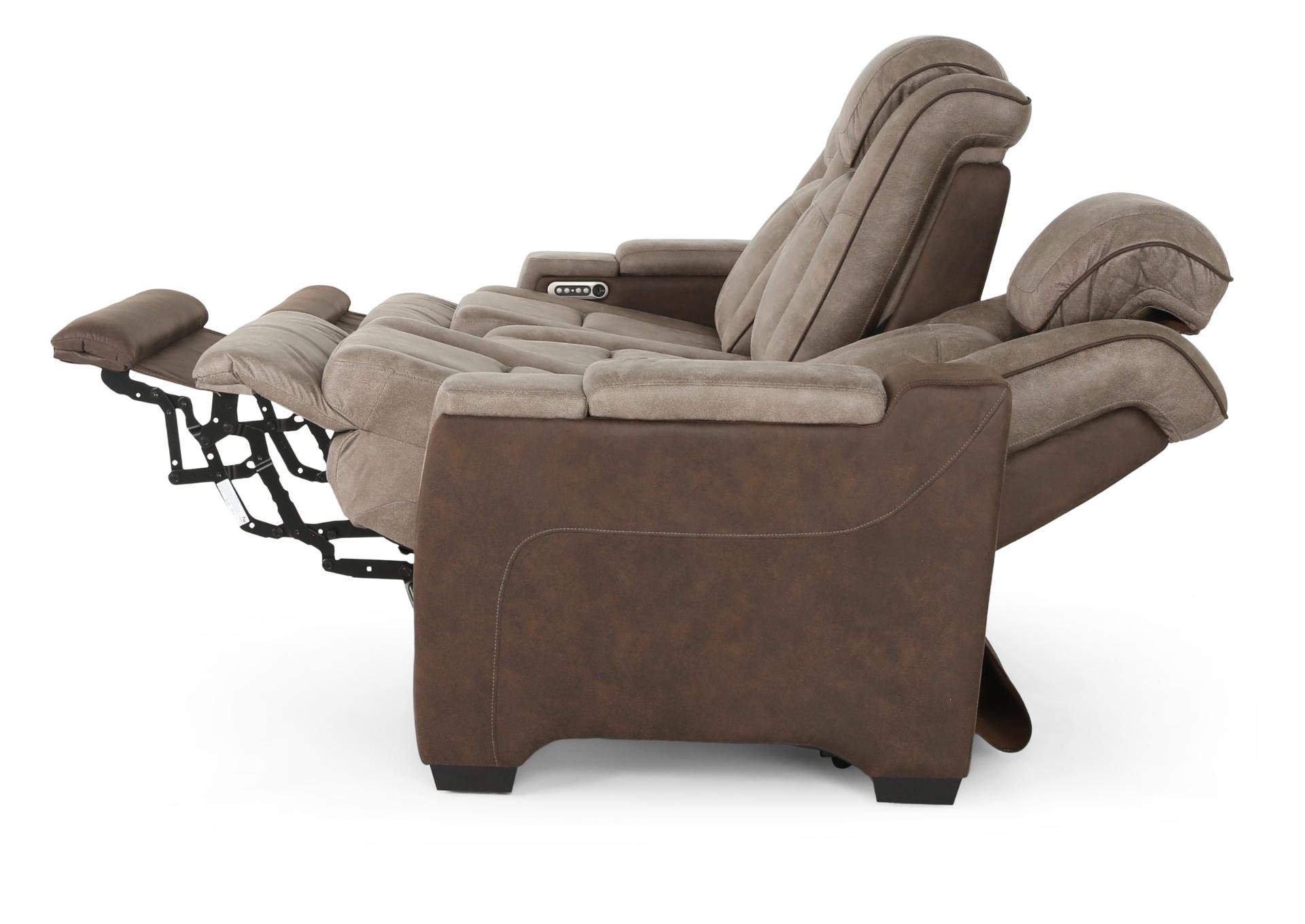 LANTANA ROCKY GREY/BROWN 2P POWER SOFA,ELEMENTS INTERNATIONAL GROUP, LLC