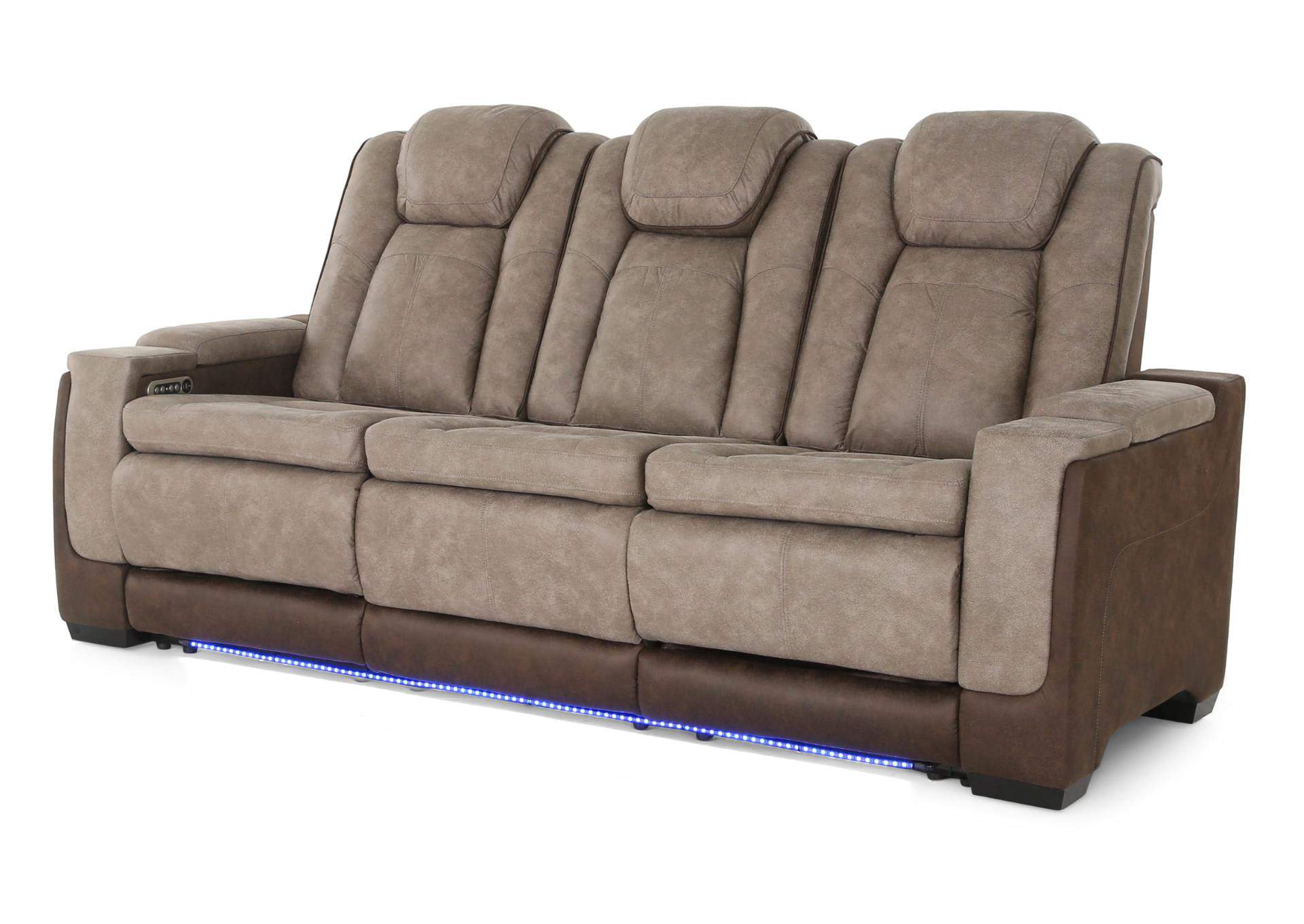 LANTANA ROCKY GREY/BROWN 2P POWER SOFA,ELEMENTS INTERNATIONAL GROUP, LLC