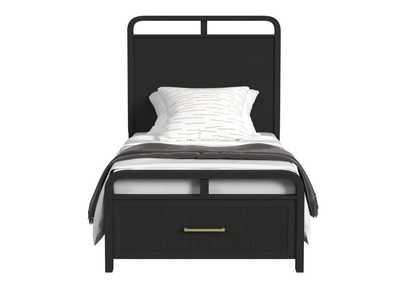 Image for RIDGEMONT BLACK TWIN BED