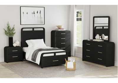 RIDGEMONT BLACK TWIN BED,ELEMENTS INTERNATIONAL GROUP, LLC