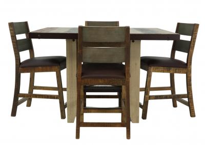 Image for JEFFERSON 5 PIECE COUNTER HEIGHT DINING SET
