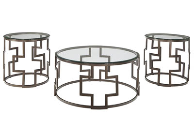 Image for FROSTINE 3 PIECE COCKTAIL TABLE SET